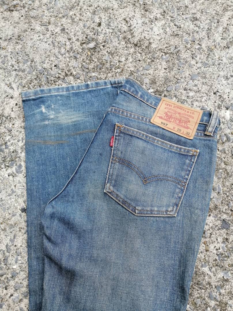 Levi's × Levi's Vintage Clothing Levi's Strauss 557 Bootcut Fly Button Denim Jeans Size 30" / US 8 / IT 44 - 8 Thumbnail