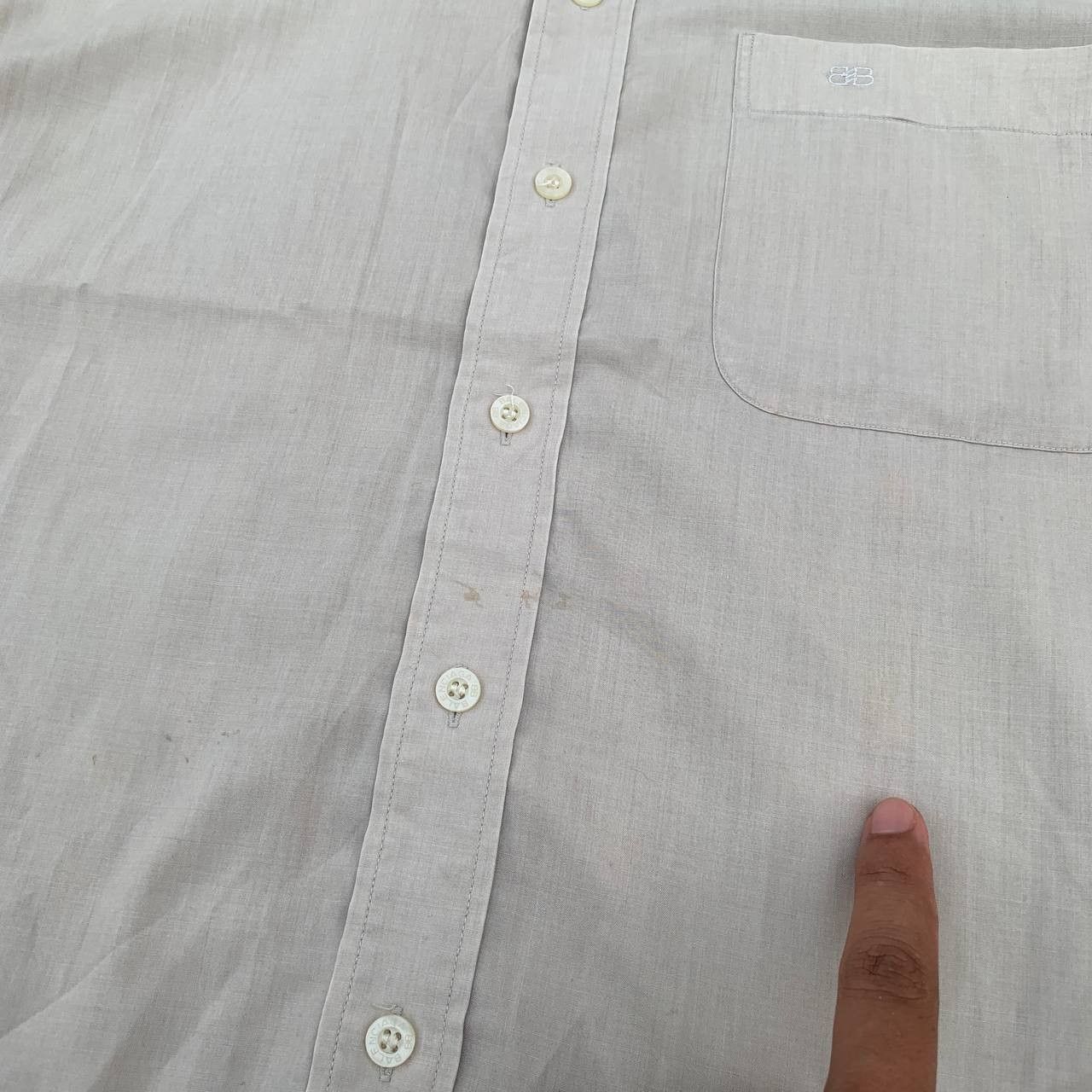 Balenciaga Vintage BALENCIAGA Pocket Buttons Up Shirt Size US L / EU 52-54 / 3 - 8 Thumbnail
