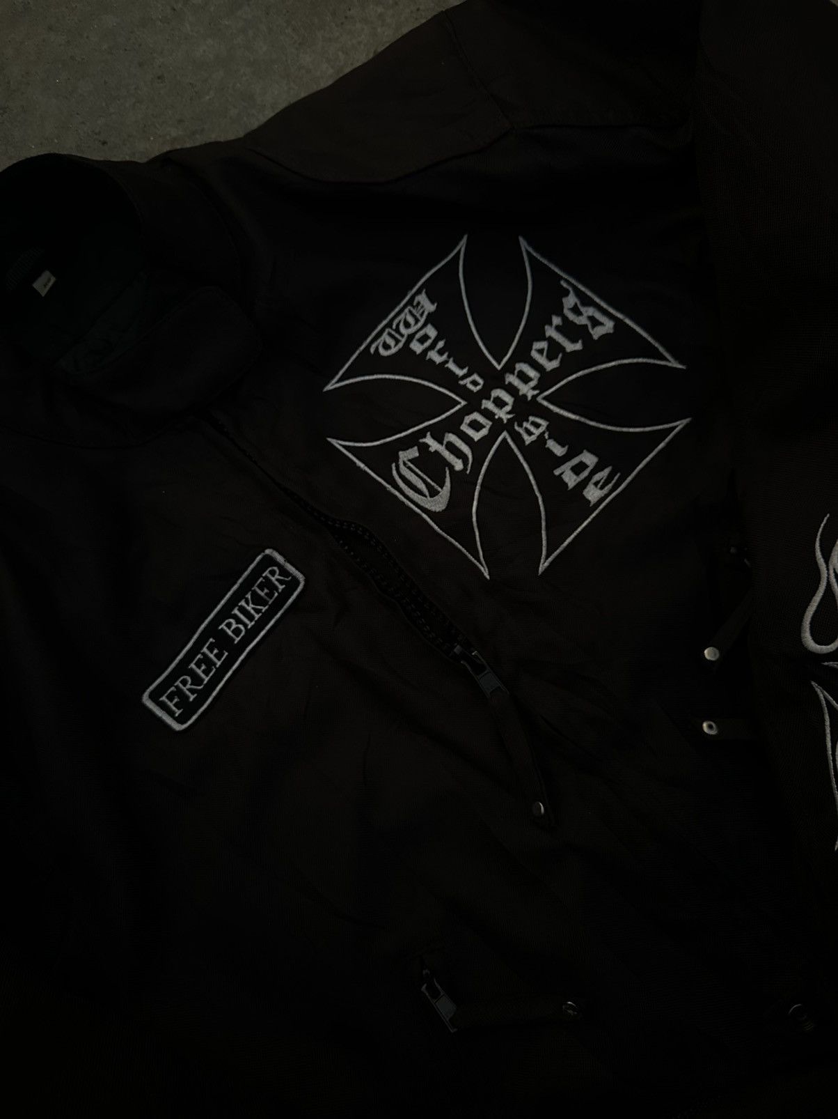 West Coast Choppers Rare Vintage Y2K West Coast Choppers iron cross biker jacket Size US L / EU 52-54 / 3 - 4 Thumbnail