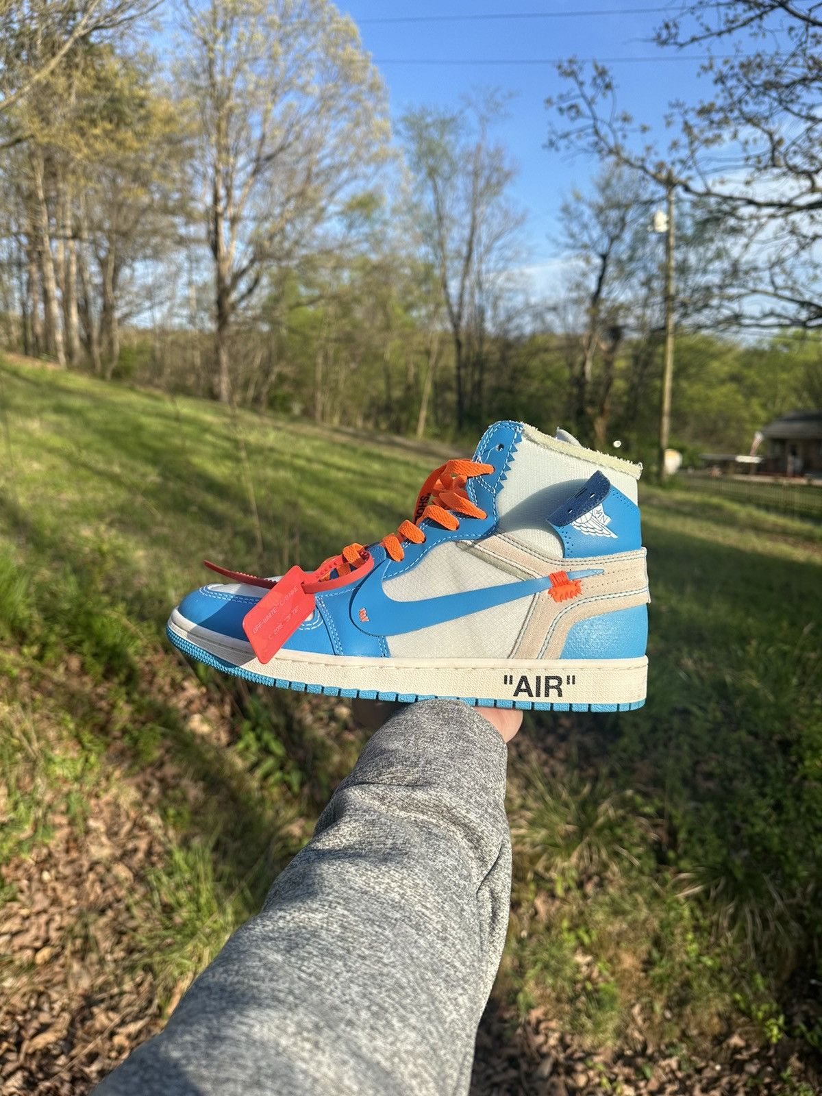 image of Jordan Nike Jordan 1 Off-White Shoes, Men's (Size 10)