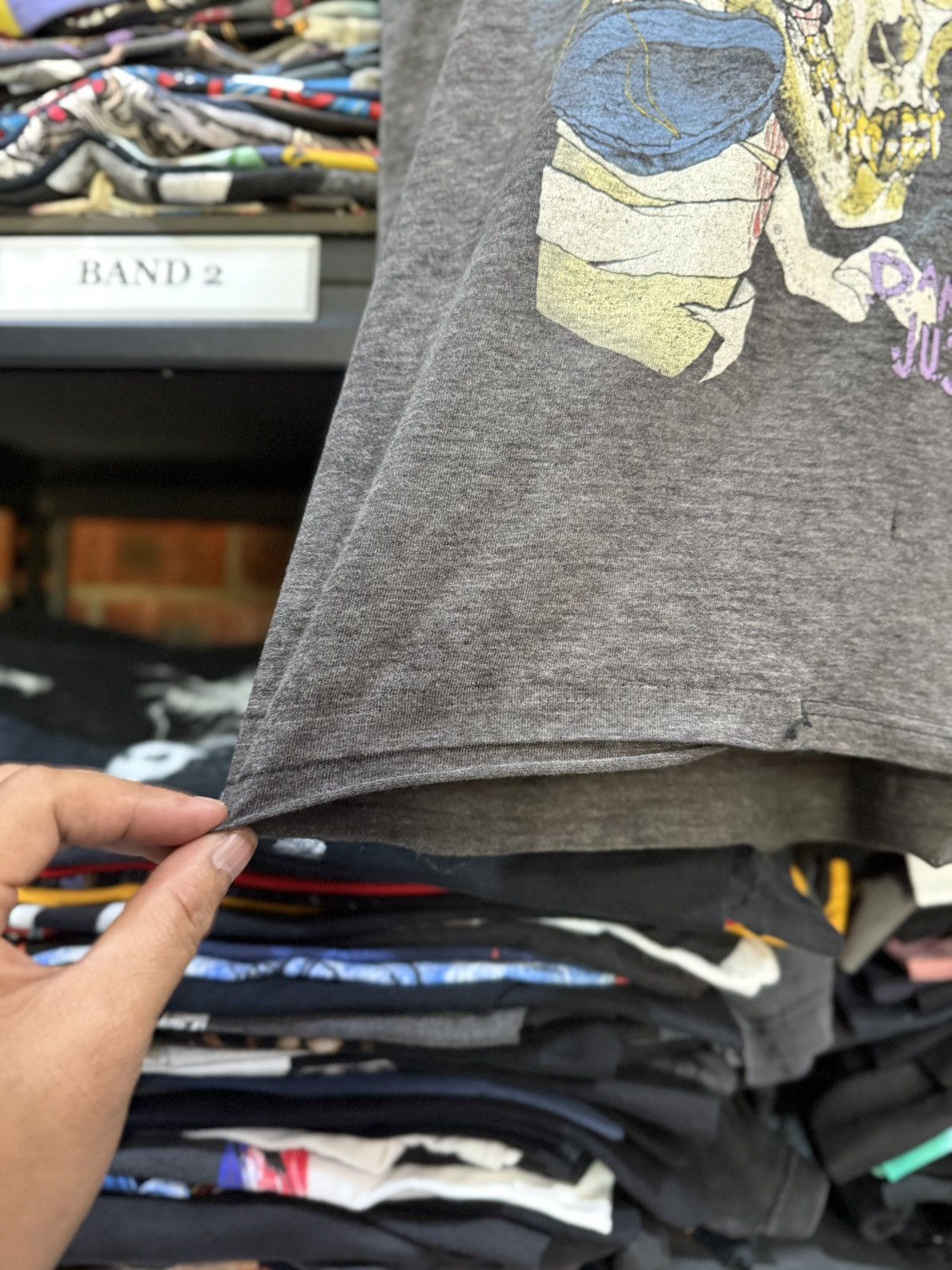 Band Tees Thrashed Vintage 80s Metallica Pushead Paper Thin Tank Top T Size US L / EU 52-54 / 3 - 12 Thumbnail