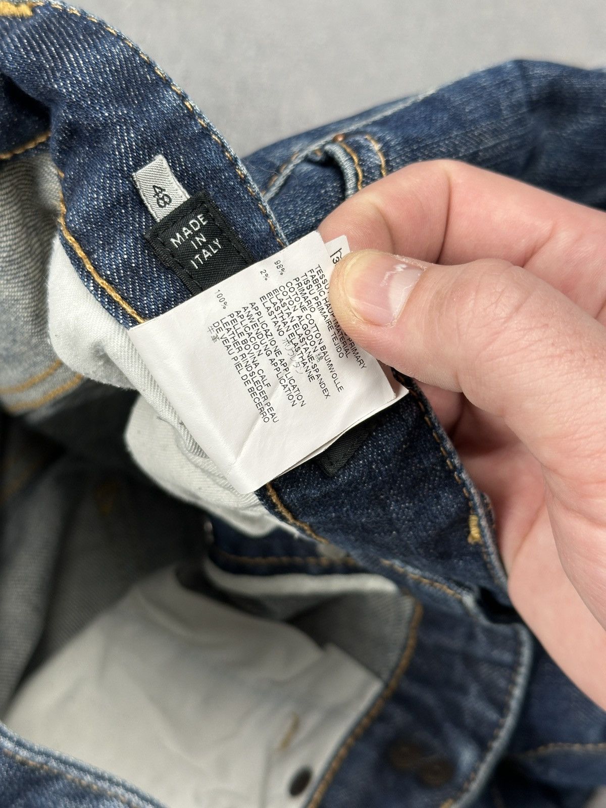 Dsquared2 Dsquared2 Distressed Patchwork Denim Jeans Military Pocket Size US 33 - 16 Thumbnail