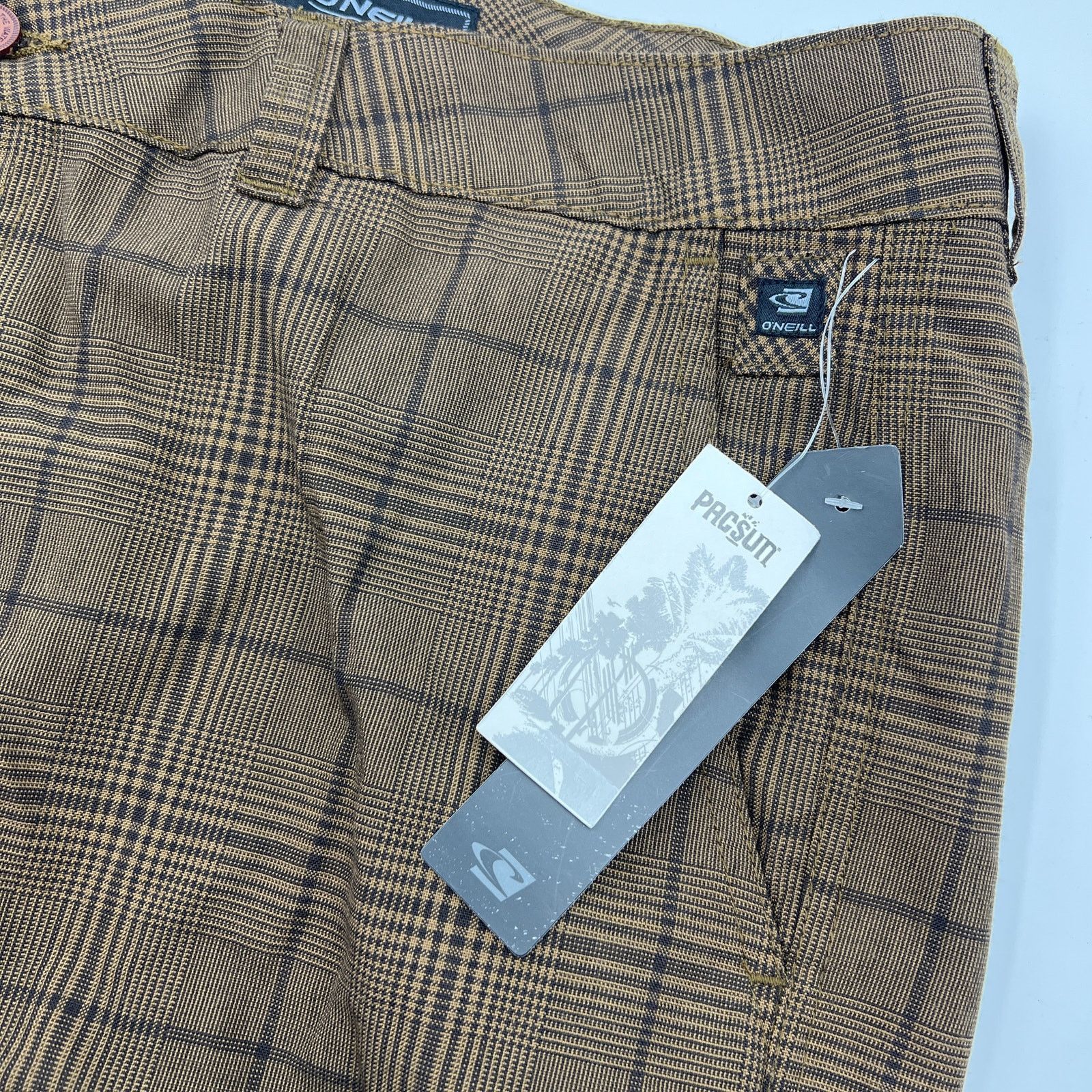 O'Neill × Vintage O'Neill Brown Paid Shorts Y2K Deadstock Size US 34 / EU 50 - 2 Thumbnail