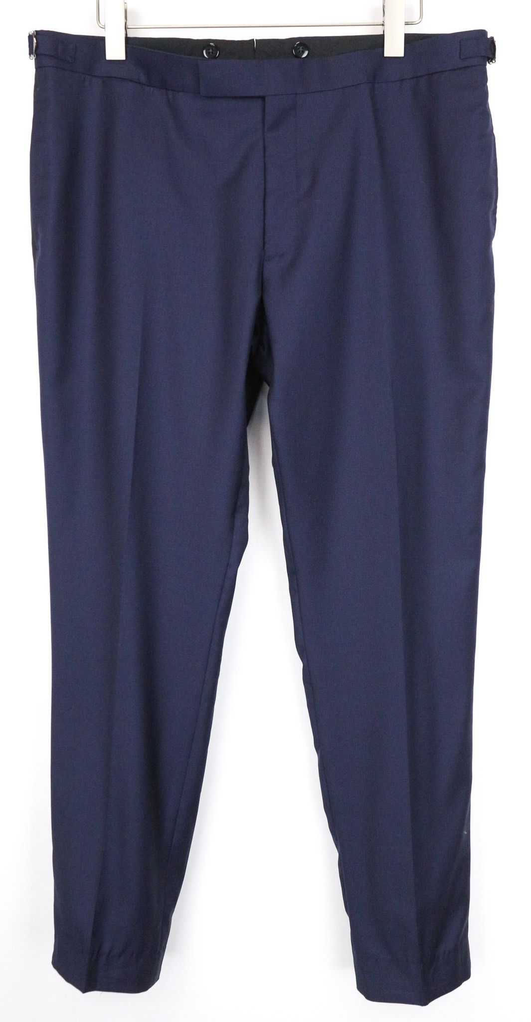 Suitsupply BRESCIA TUX UK46R Navy Wool Pleated Trousers 75191 Size 46R - 1 Thumbnail