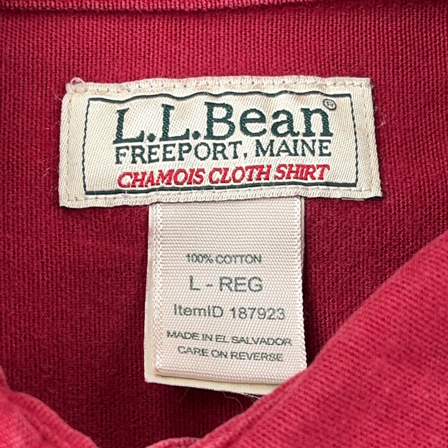 Vintage VINTAGE L.L. Bean Shirt Men Large Red Button-Up Flannel Heavyweight Cotton Long Sleeve Size US L / EU 52-54 / 3 - 3 Thumbnail