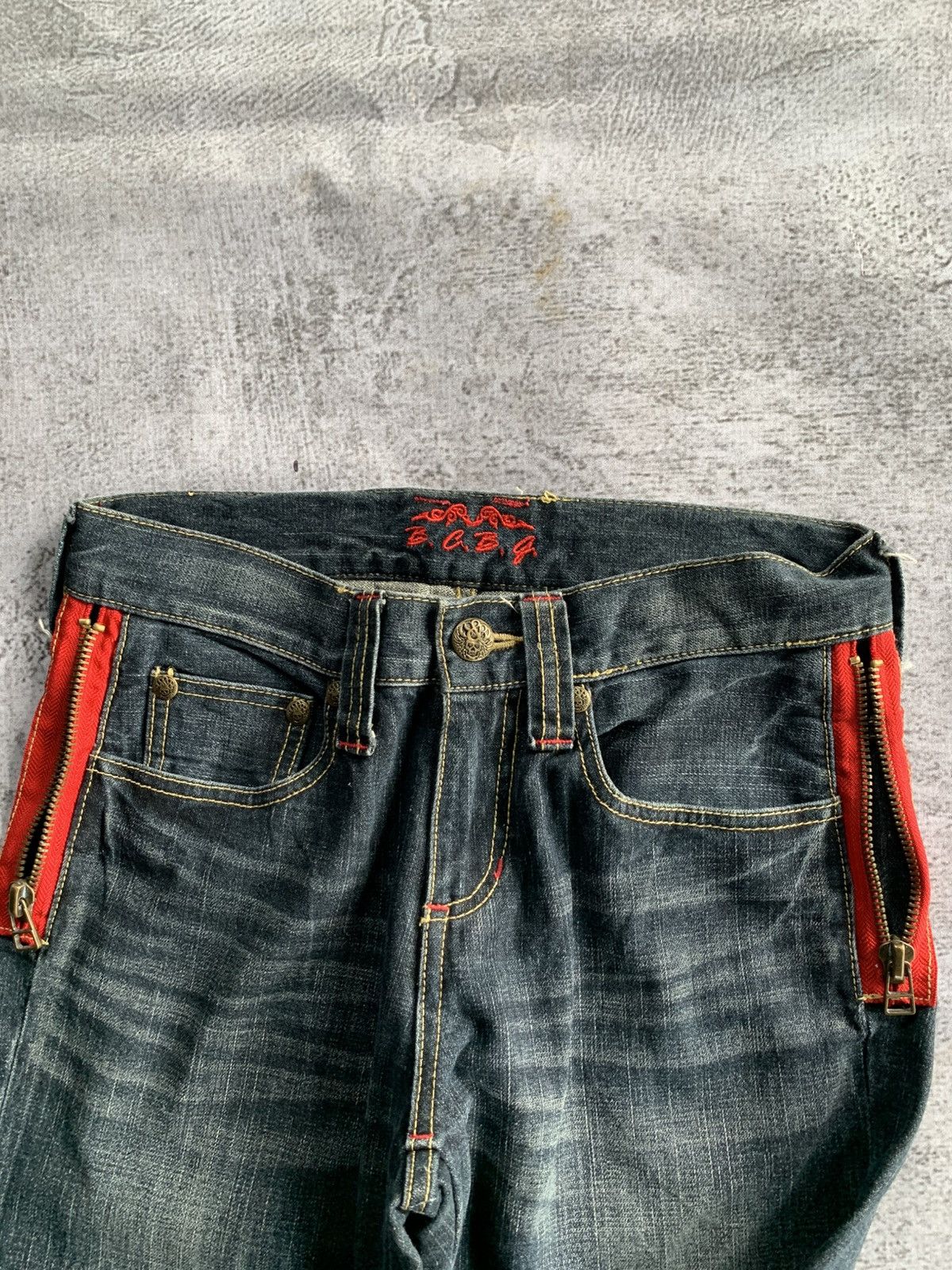 Japanese Brand Bcbg washed baggy denim pants Size US 30 / EU 46 - 5 Thumbnail