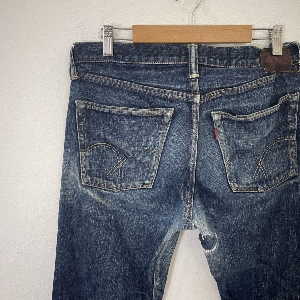 Full Count & Co. Vintage Full Count Redline Selvedge Denim Jeans Size US 30 / EU 46 - 10 Thumbnail