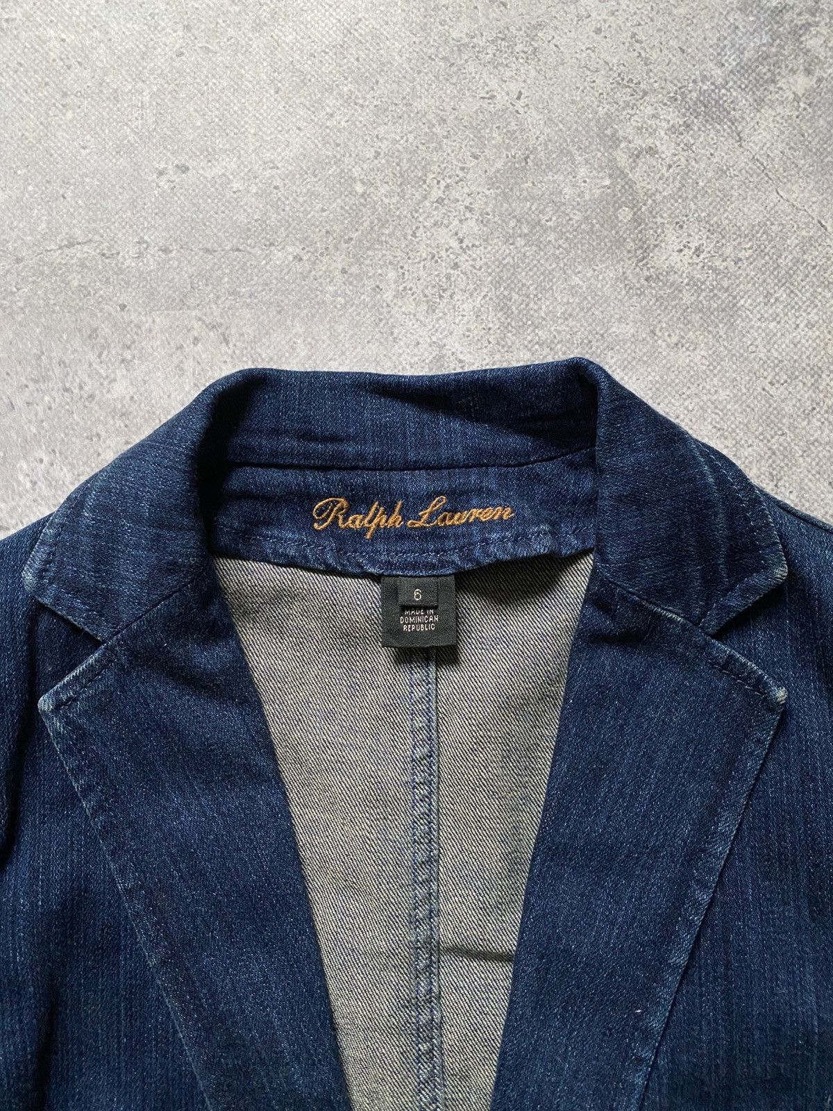 Ralph Lauren Ralph Lauren Women’s Denim Blazer Jacket One-Button Blue 6 Size M / US 6-8 / IT 42-44 - 2 Thumbnail