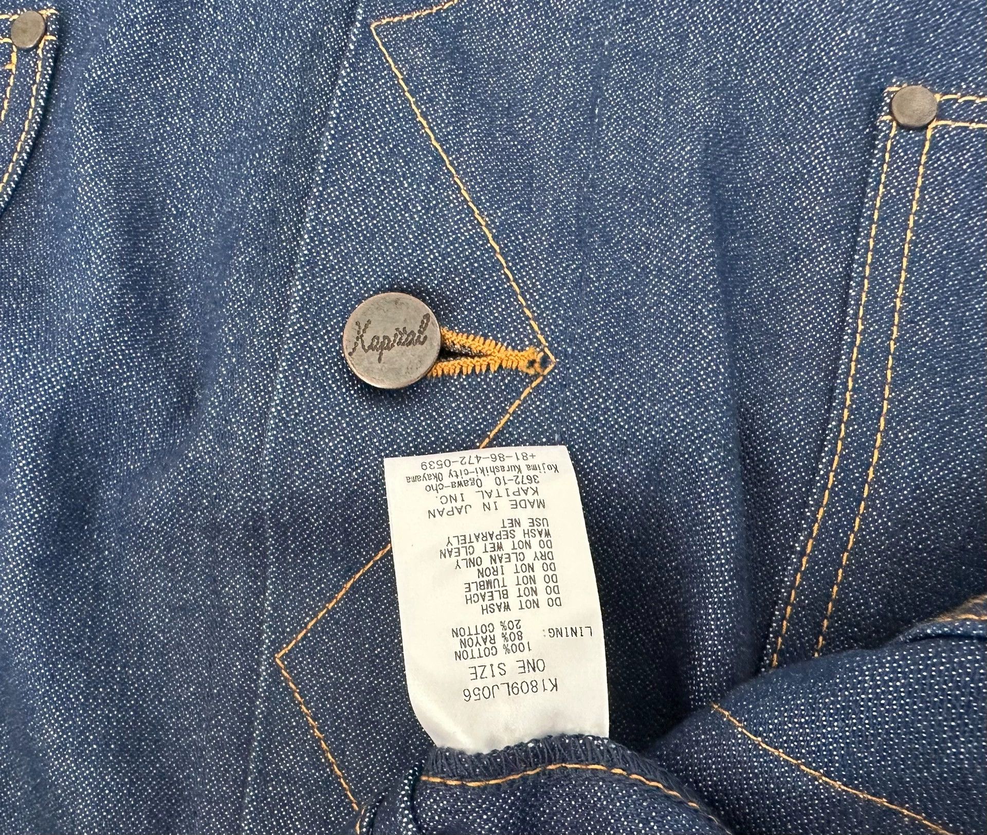 Kapital Kountry KAPITAL VINTAGE JACKET Wide-leg denim jacket Size US M / EU 48-50 / 2 - 4 Thumbnail
