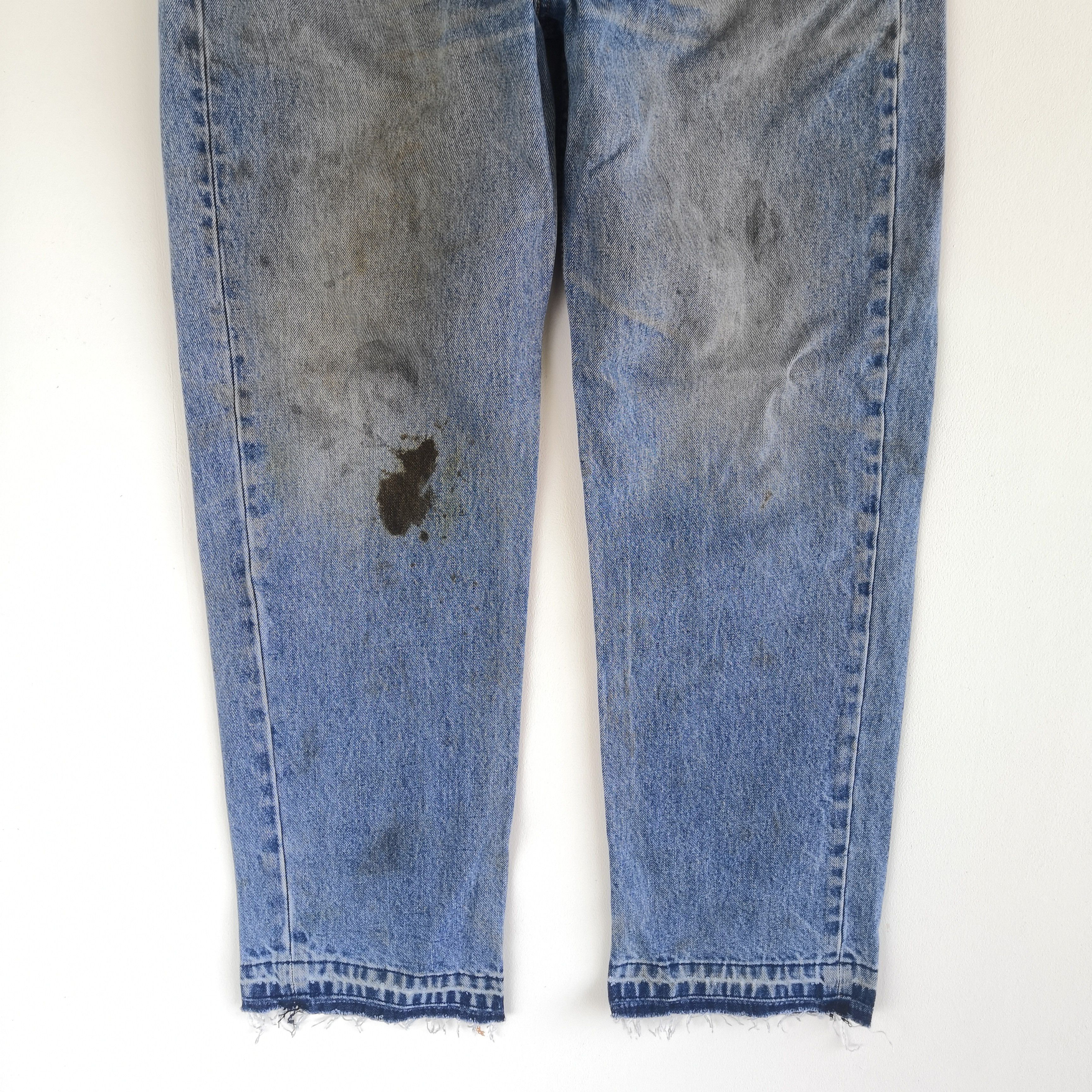 Levi's Dirty Levis 550 Jeans Released Hem Levi's Light Wash Denim Size US 34 / EU 50 - 4 Thumbnail