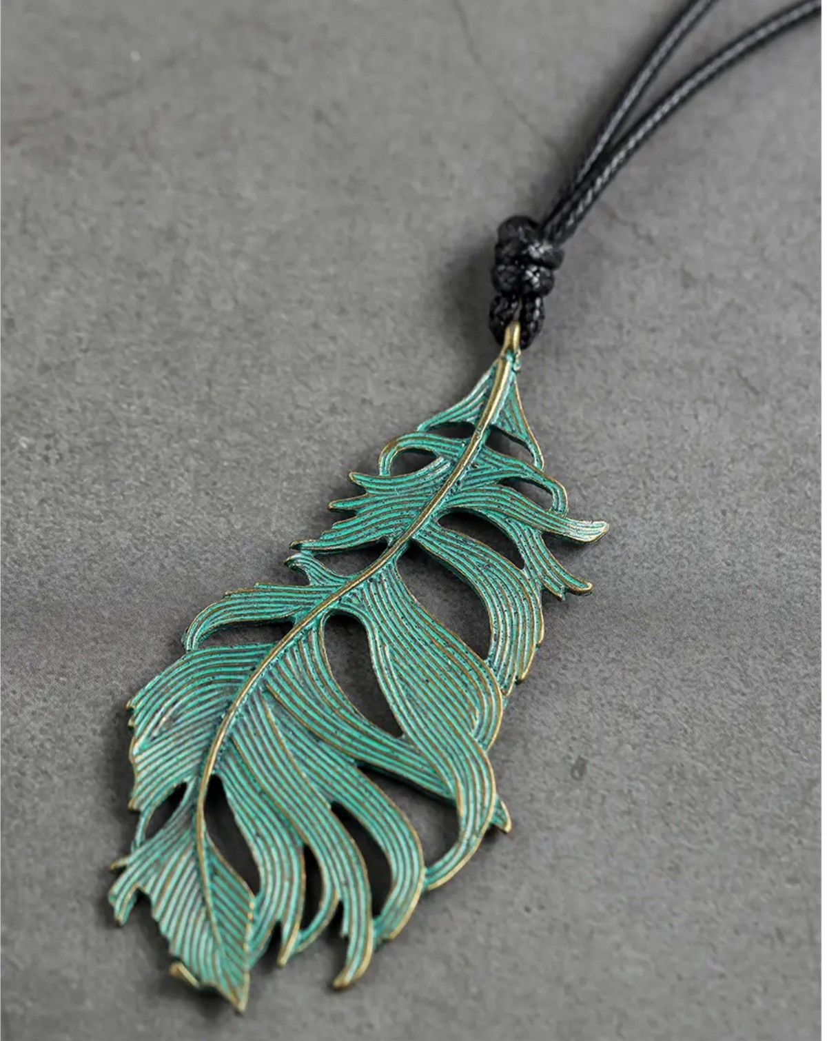 Jewelry Long Trendy Plant Leaves Necklace Size ONE SIZE - 2 Thumbnail