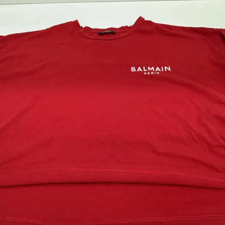 Balmain Balmain SS22 Logo Print Short Sleeve T-Shirt -2507 Size L / US 10 / IT 46 - 7 Thumbnail