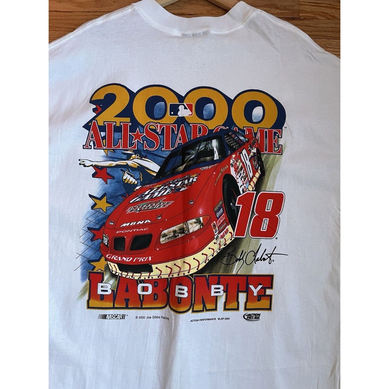 NASCAR VINTAGE NASCAR BOBBY LABONTE 18 RACING ALL STAR WEEK T SHIRT Size US XL / EU 56 / 4 - 6 Thumbnail