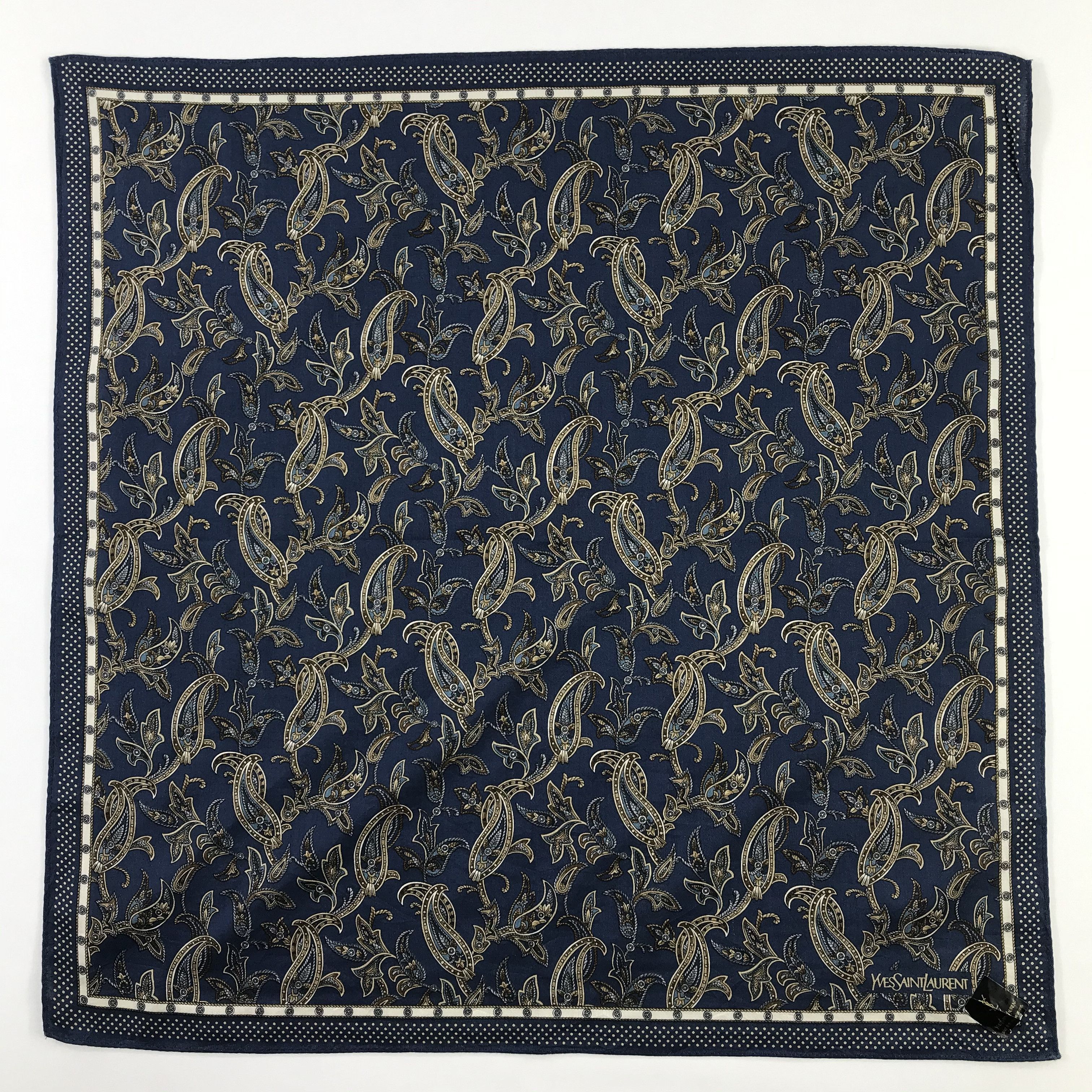 Vintage × Yves Saint Laurent Yves Saint Laurent Bandana / Handkerchief /Neckerchief -S901 Size ONE SIZE - 1 Thumbnail