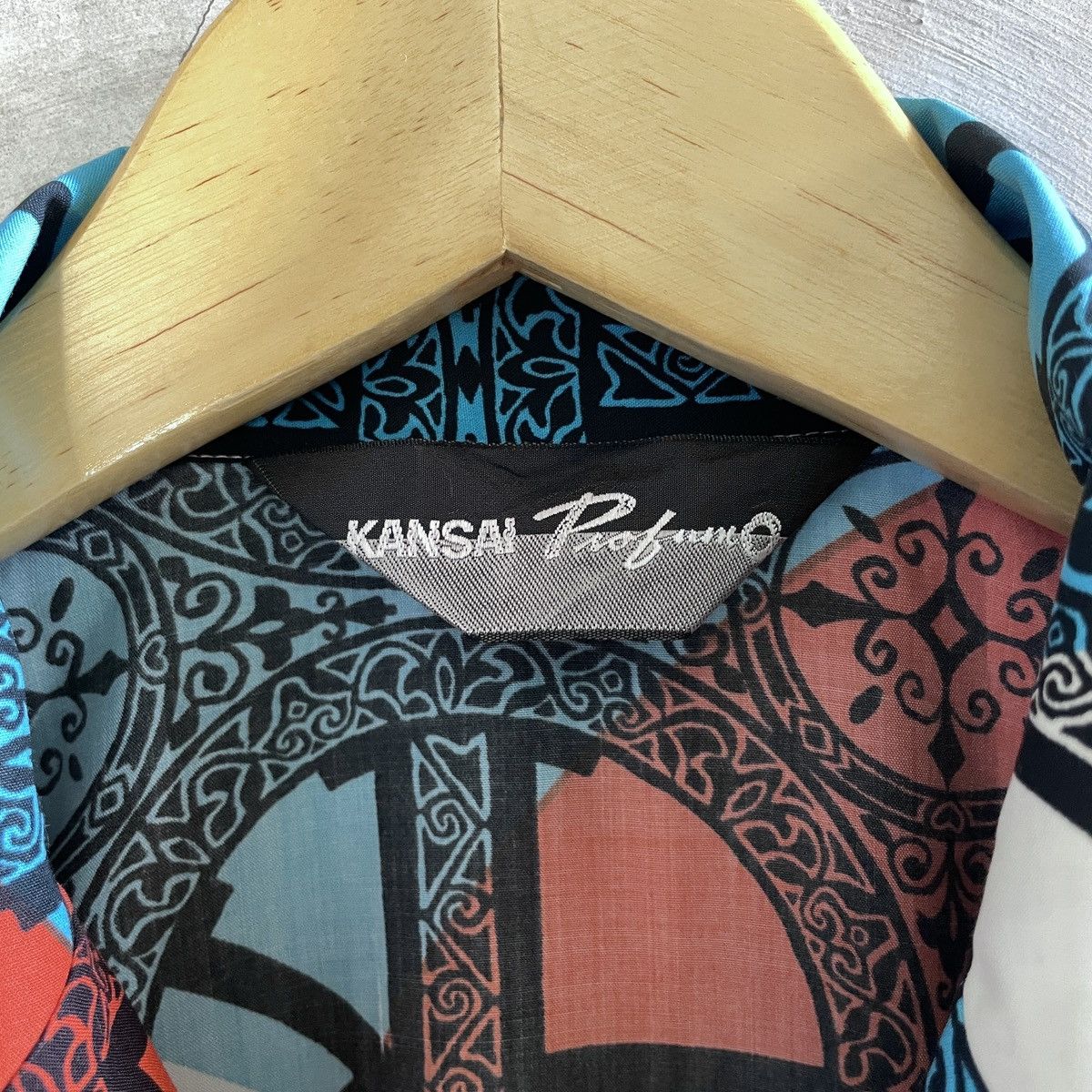 Kansai Yamamoto Vintage design Kansai O japanese pattern shirt Size US L / EU 52-54 / 3 - 6 Thumbnail