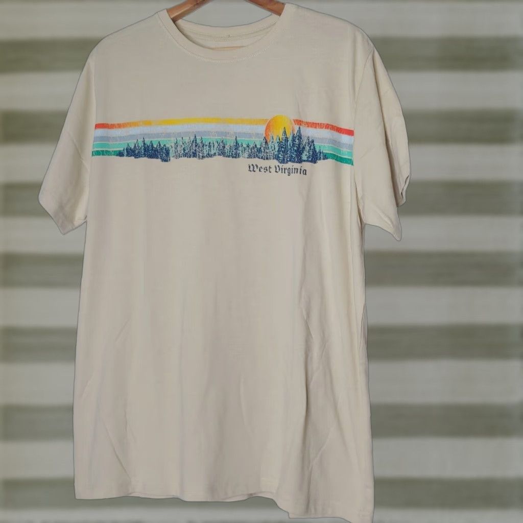 Vintage VINTAGE West Virginia Shirt XXL Pine Tree Forest State Of Mine Retro Stripe Nature WV Shirt Size US XXL / EU 58 / 5 - 1 Thumbnail