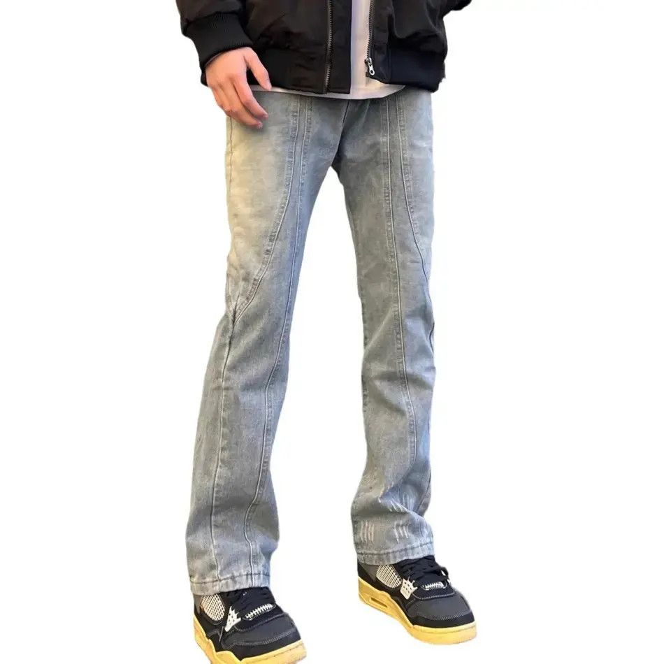 Japanese Brand Retro loose high street micro flared jeans Size US 30 / EU 46 - 3 Thumbnail