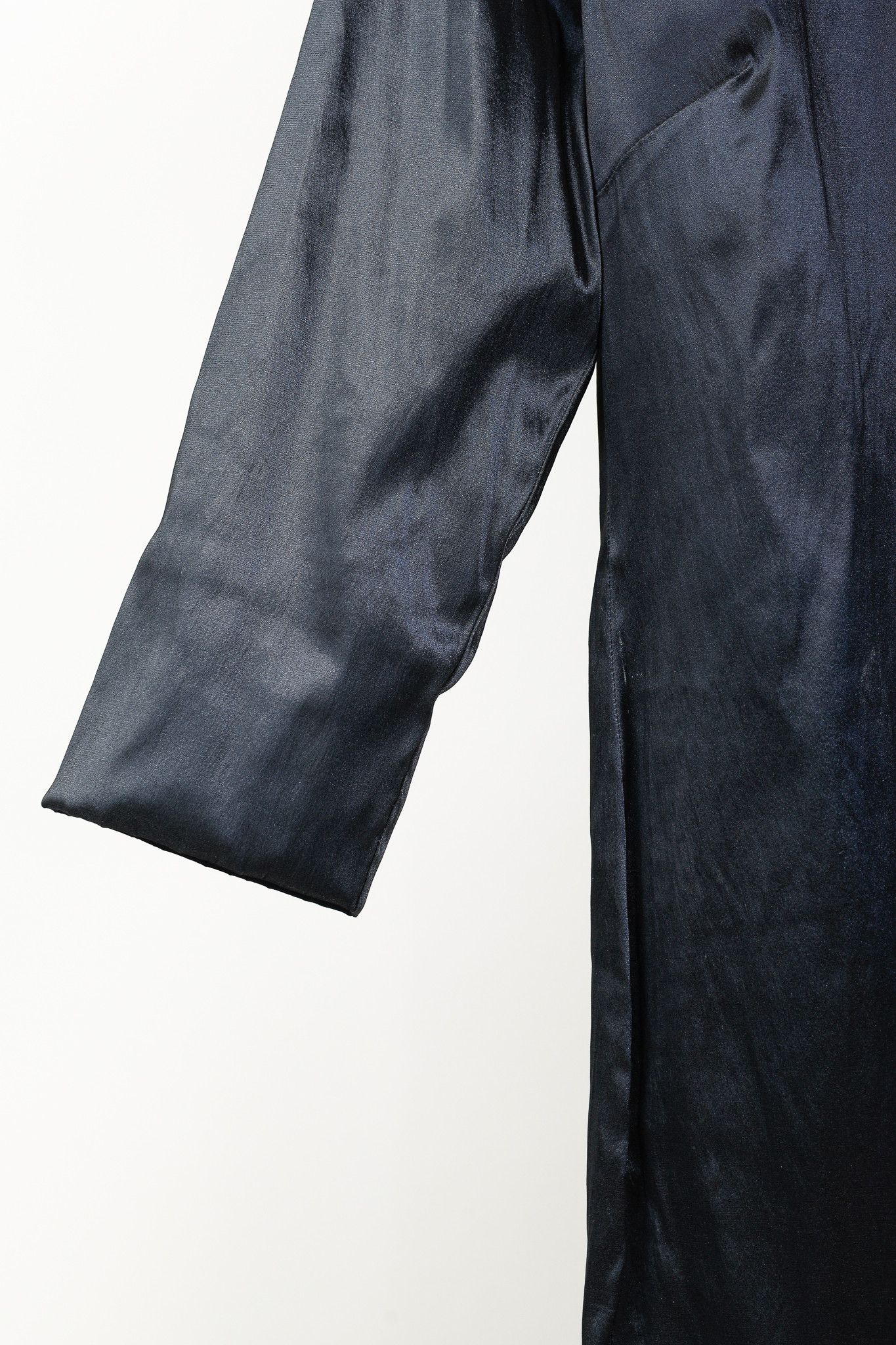 Sarah Pacini Sarah Pacini Midnight Metal Blue Stretch Size-Zip Midi Dress Size L / US 10 / IT 46 - 6 Thumbnail