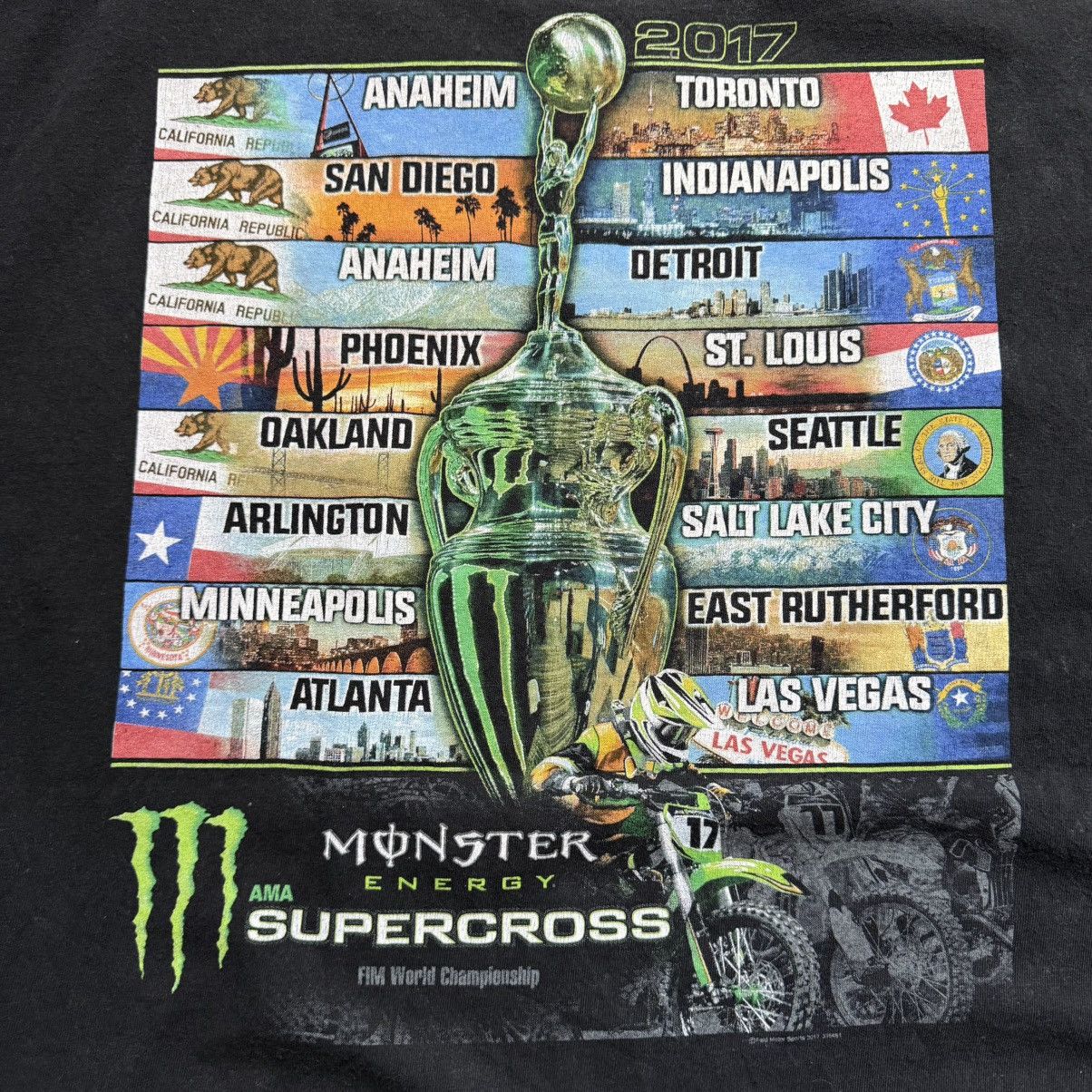 Indian Motorcycle Monster Energy Supercross FIM World Championship Tee Size US XXL / EU 58 / 5 - 6 Thumbnail
