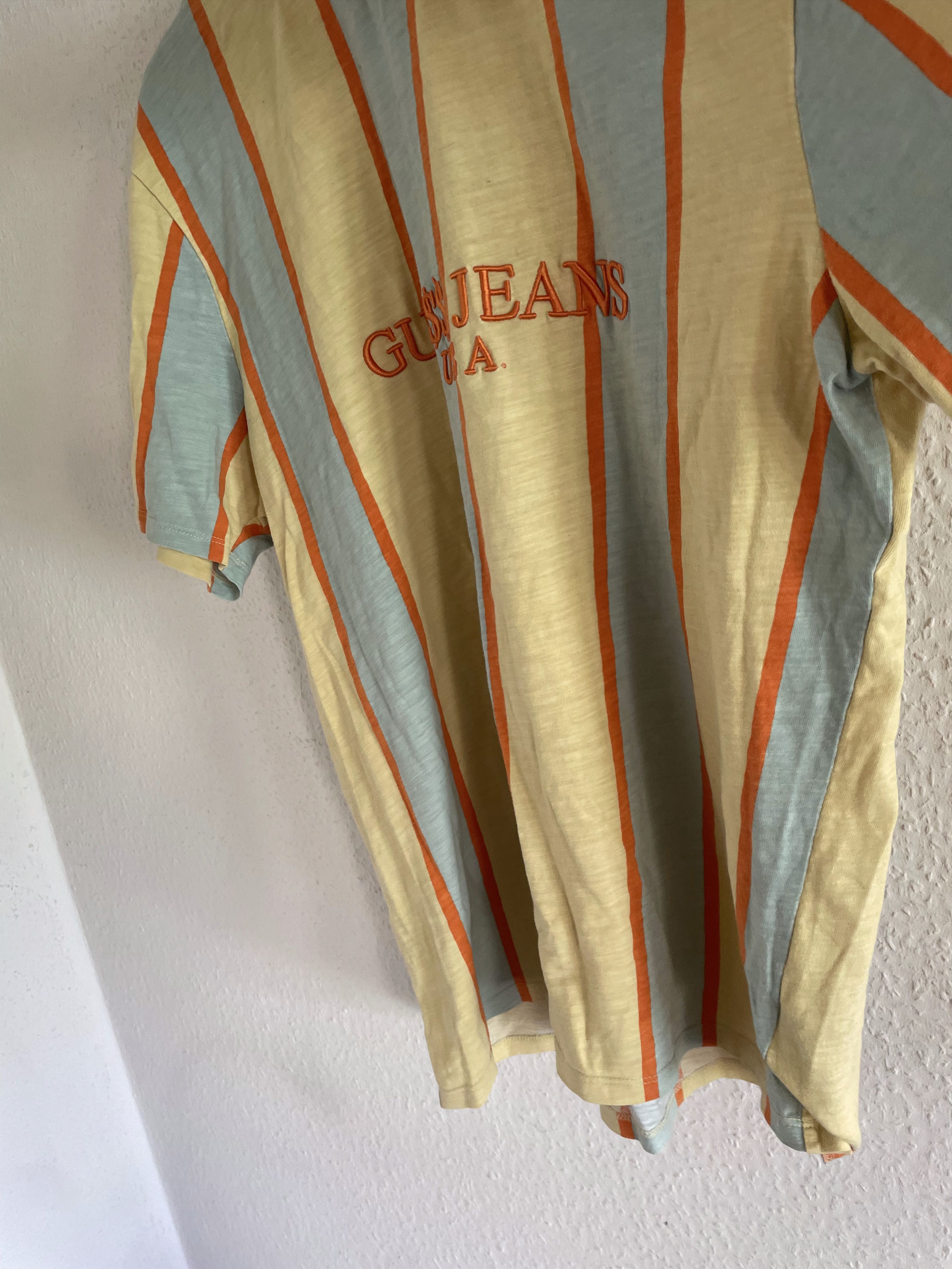 A$AP Rocky × Guess Vertical Striped Logo Tee Size US L / EU 52-54 / 3 - 7 Thumbnail