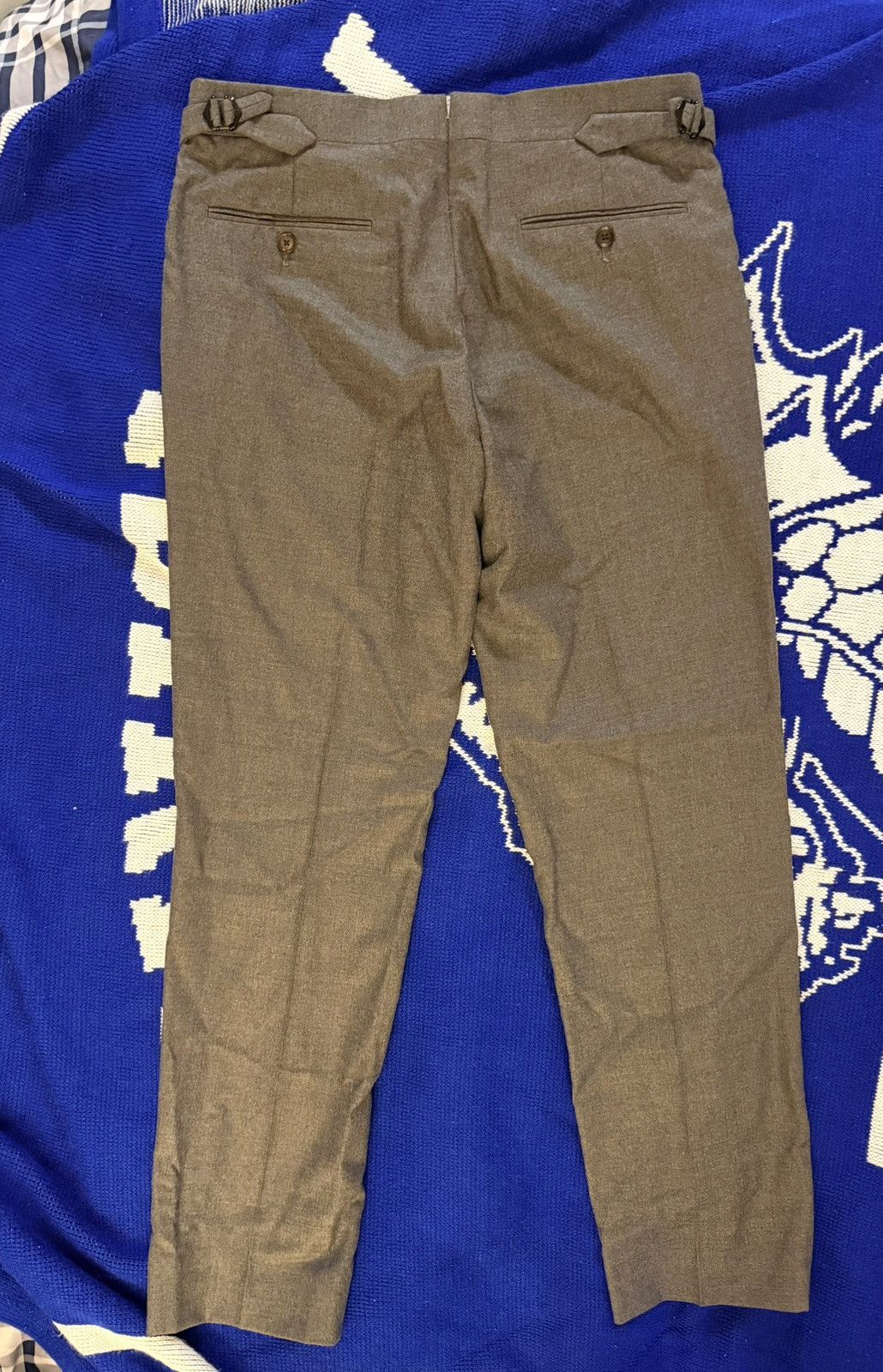 Ralph Lauren Purple Label Ralph Lauren Wool Flannel Trousers size 32R(48IT) Size 48R - 6 Thumbnail