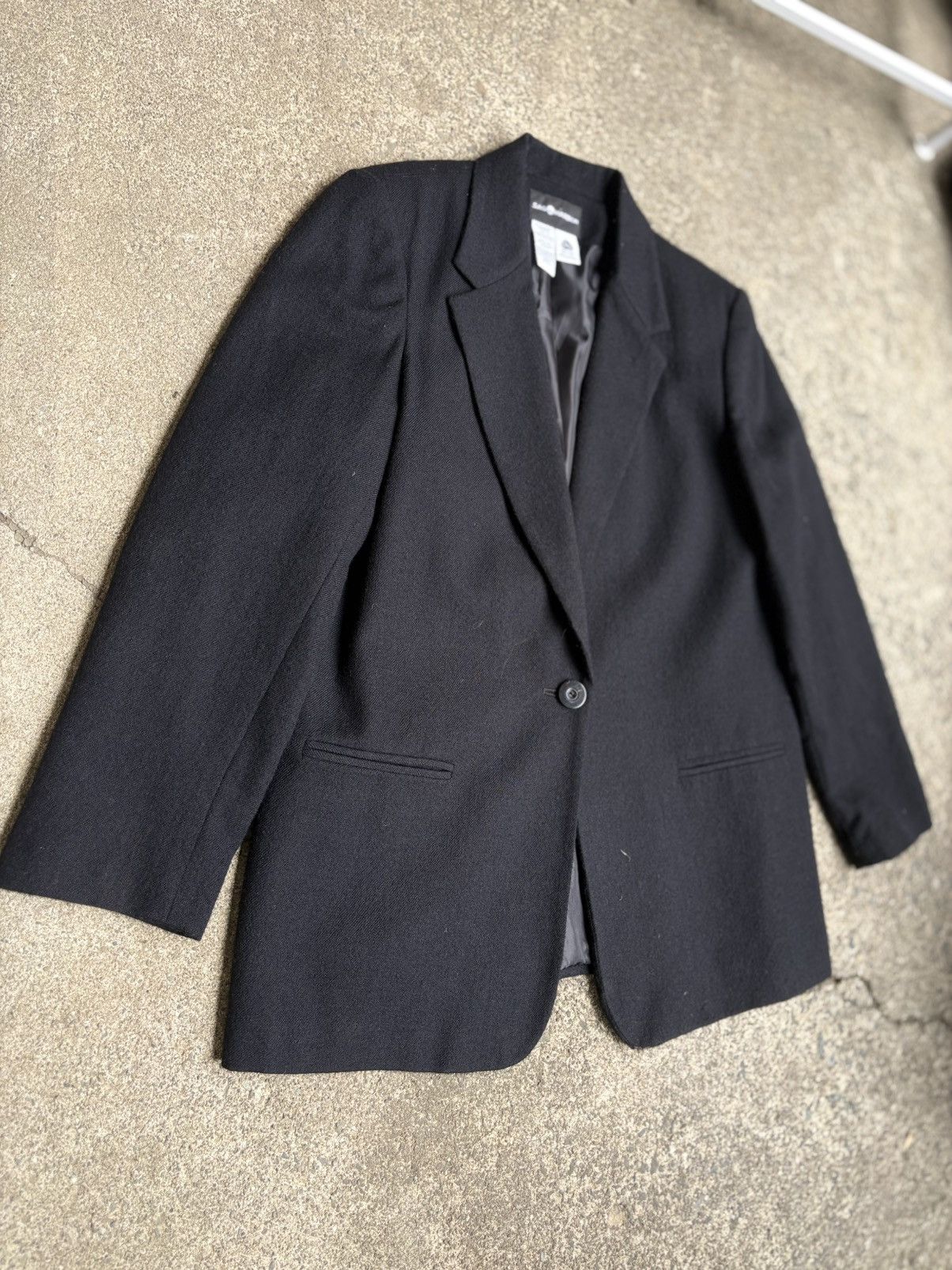 Other Sag Harbor Black 100% Wool Blazer Size US L / EU 52-54 / 3 - 2 Thumbnail
