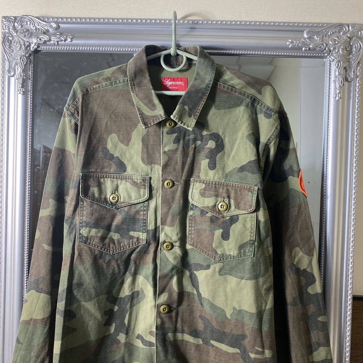 Supreme Supreme Camo Shirt Army Size US L / EU 52-54 / 3 - 4 Thumbnail