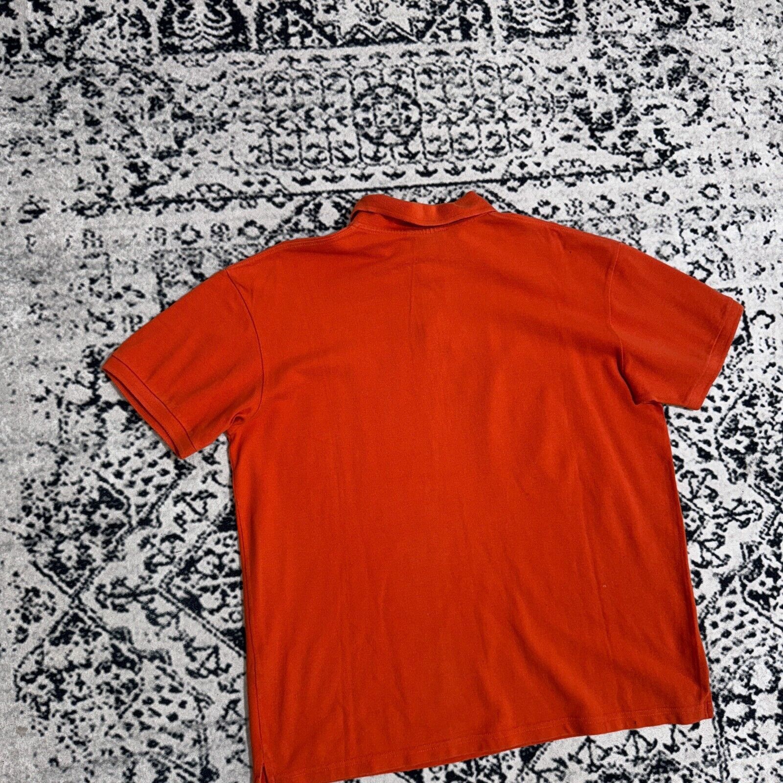 Ralph Lauren × Vintage Vintage Ralph Lauren Unisex Orange Cotton Polo Shirt Size XL Size US XL / EU 56 / 4 - 11 Thumbnail