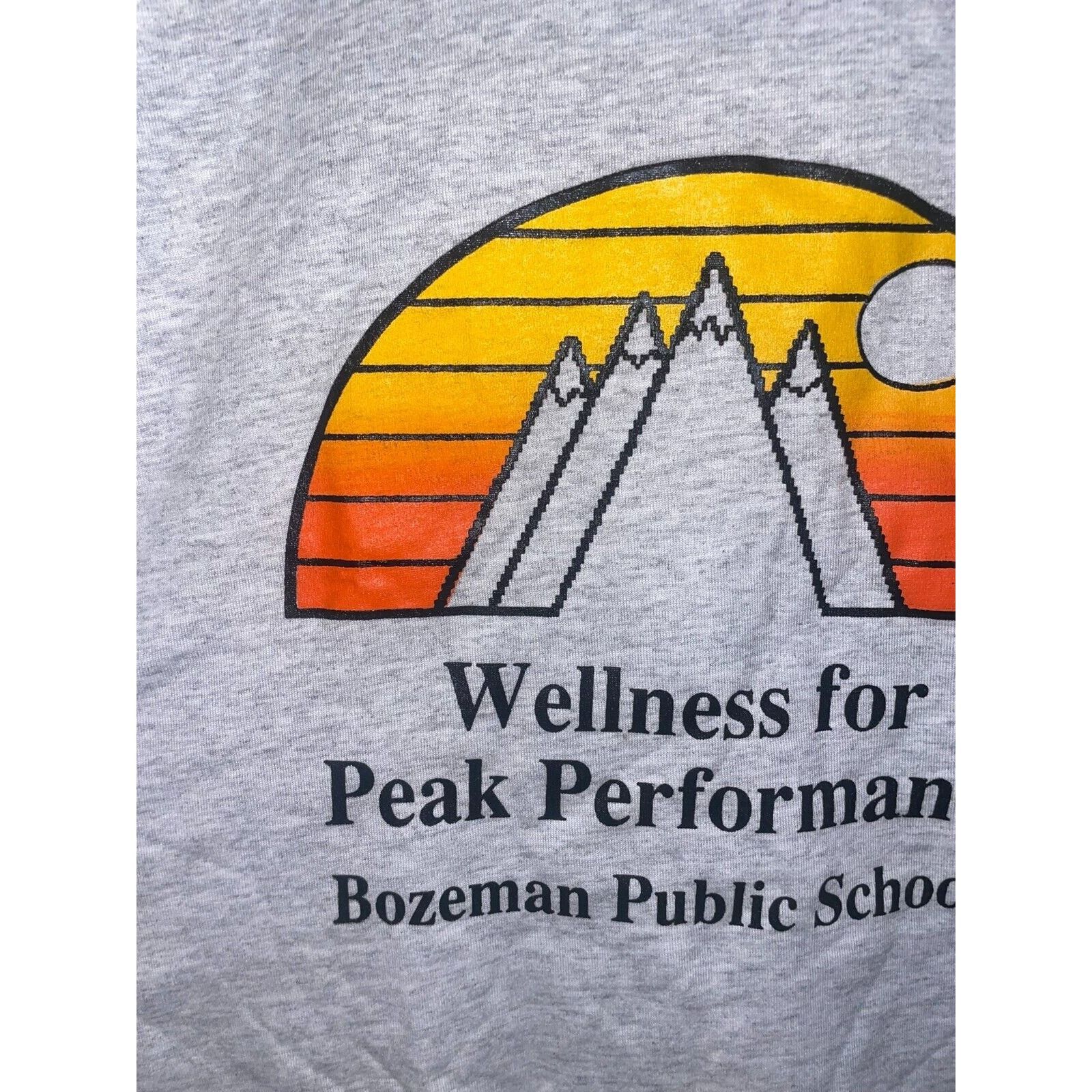 Jerzees Vintage Bozeman Public Schools Shirt Wellness Peak Tee VTG L Size US L / EU 52-54 / 3 - 2 Thumbnail