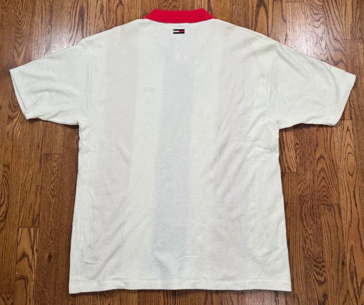 Tommy Hilfiger Vintage Tommy Hilfiger Striped Terry Cloth Shirt (Size L) Size US L / EU 52-54 / 3 - 2 Thumbnail