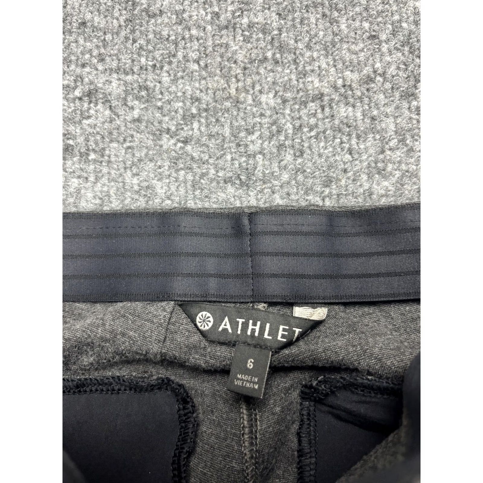 Athleta Athleta Dress Pants Womens 6 Gray Ponte Skinny Leg Stretch Zip Pockets Casual Size 28" / US 6 / IT 42 - 2 Thumbnail