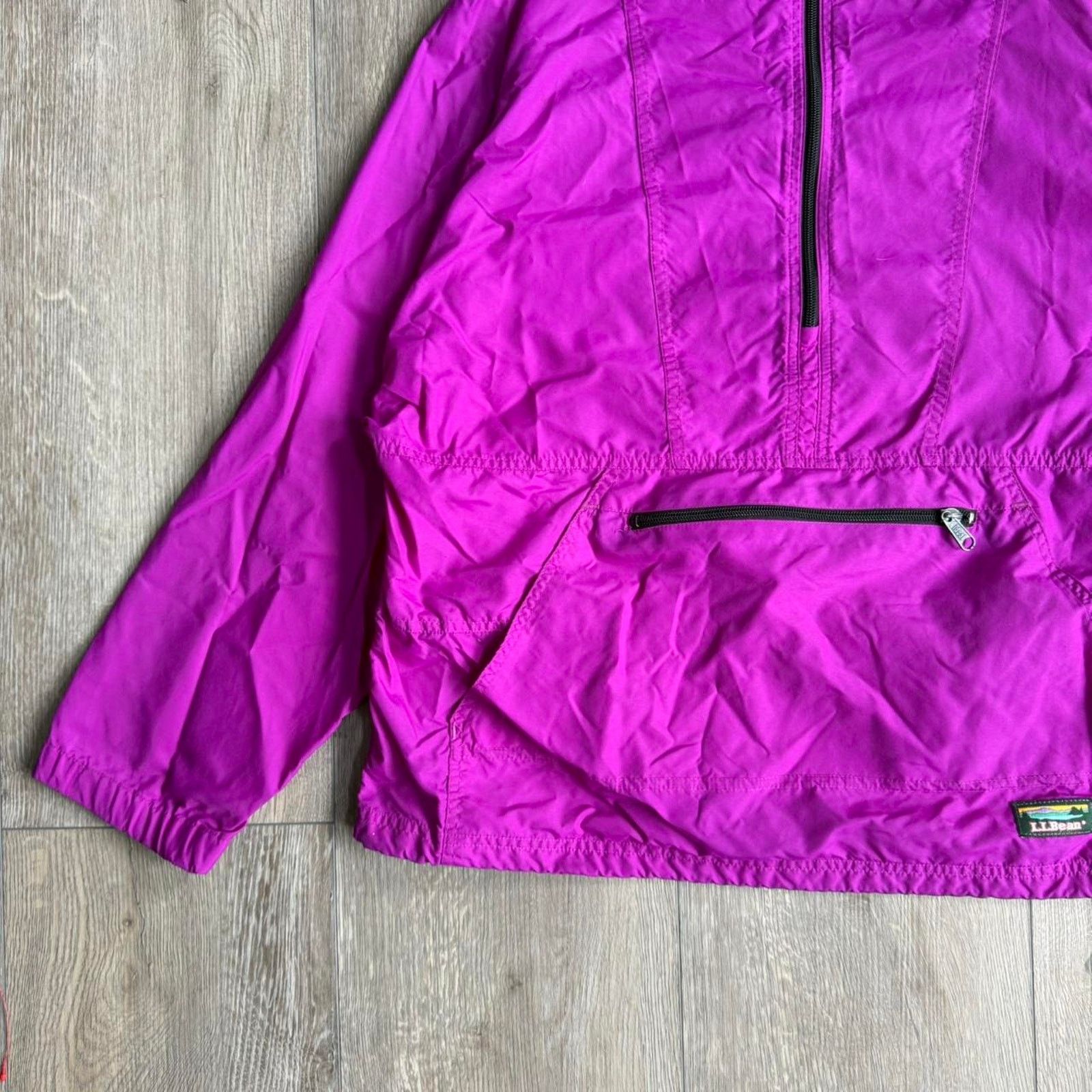 L.L. Bean Vintage 90s L.L.Bean Quarter Zip Anorak Wind Breaker Size L / US 10 / IT 46 - 4 Thumbnail