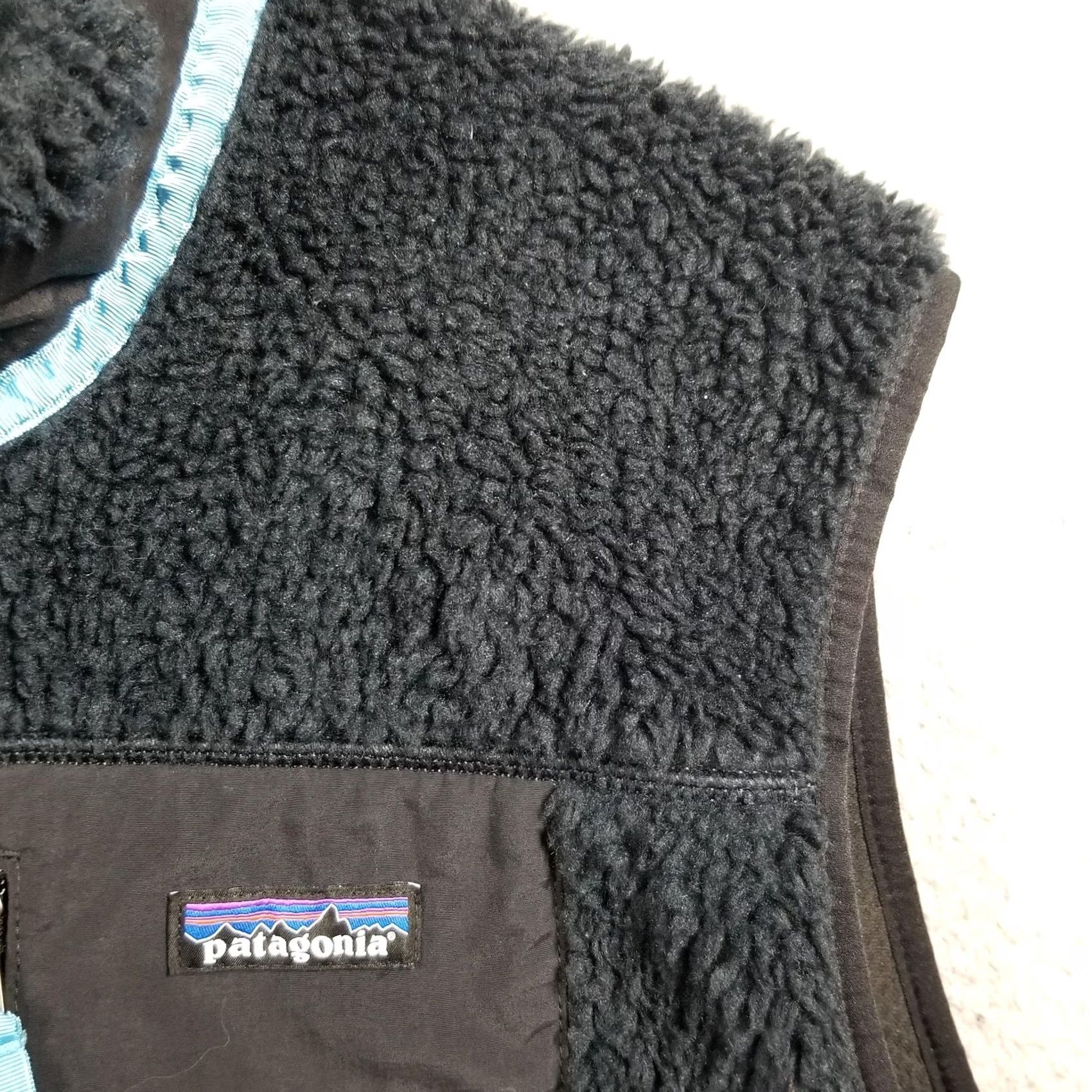 Patagonia Patagonia Mens Large Black Classic Retro-X Sherpa Fleece Zip Pockets Vest - Vintage Retailer Size US L / EU 52-54 / 3 - 4 Thumbnail