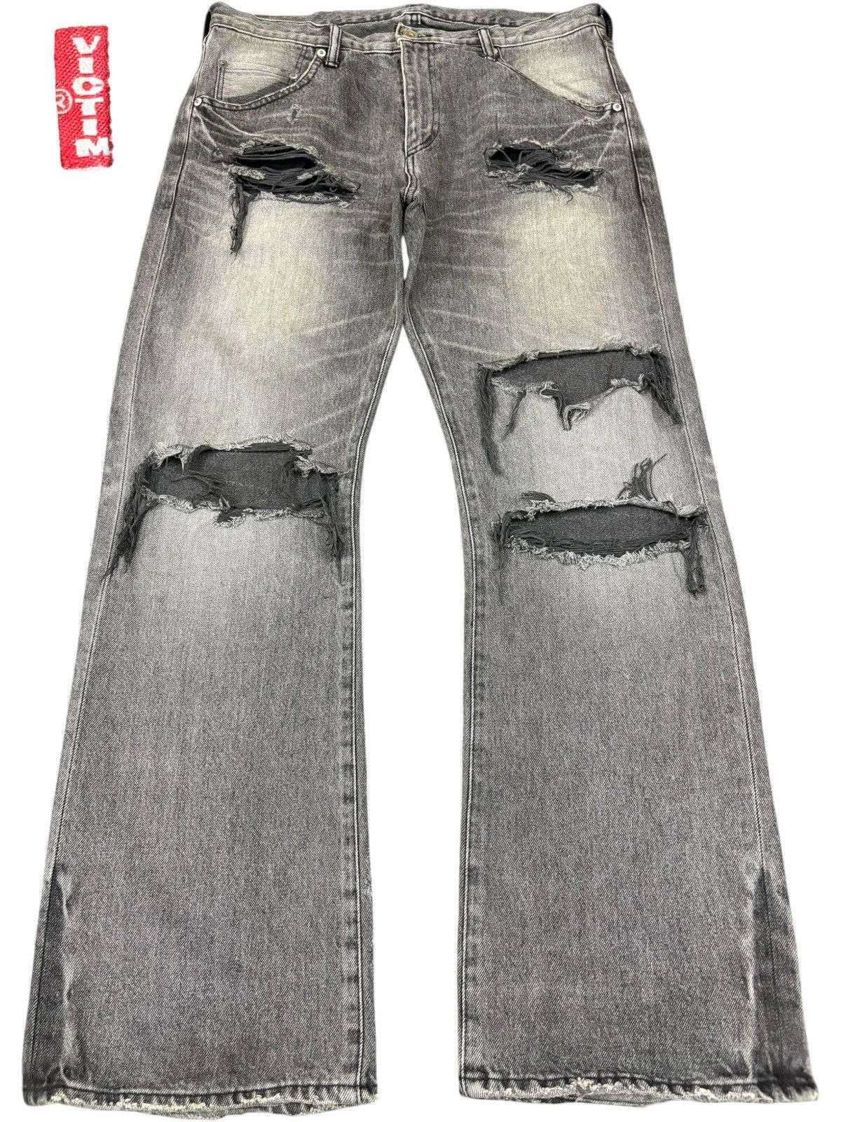 Japanese Brand Vintage Japanese Brand Rusty Wash Distressed Flare Jeans Size US 34 / EU 50 - 1 Thumbnail