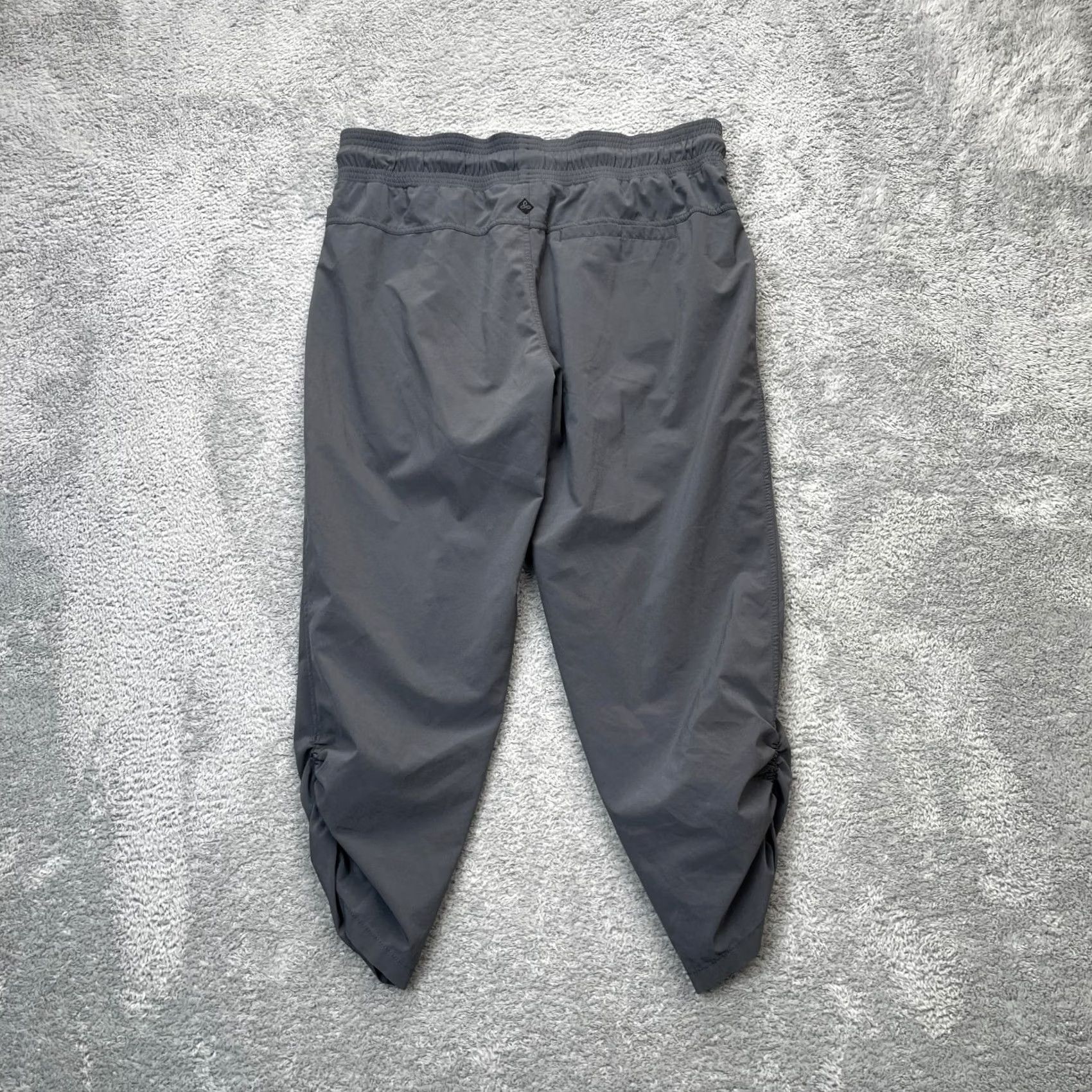 Prana Prana Pants Womens Small Gray Ripstop Capri Drawstring Yoga Athleisure Size 28" / US 6 / IT 42 - 2 Thumbnail