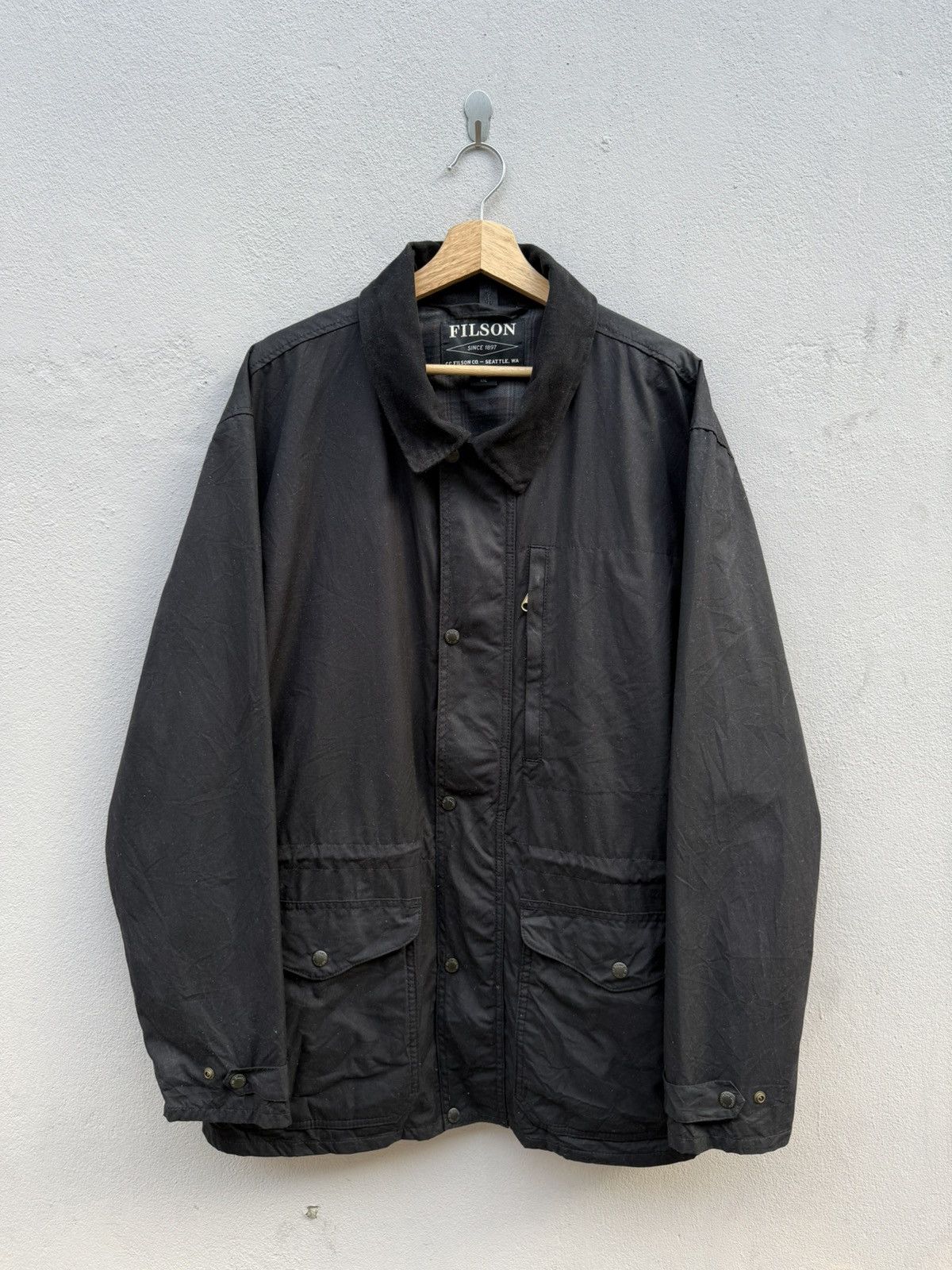 Filson FILSON TinCloth Waxed Field/Hunting Rare Size XXL Jacket Size US XXL / EU 58 / 5 - 1 Thumbnail