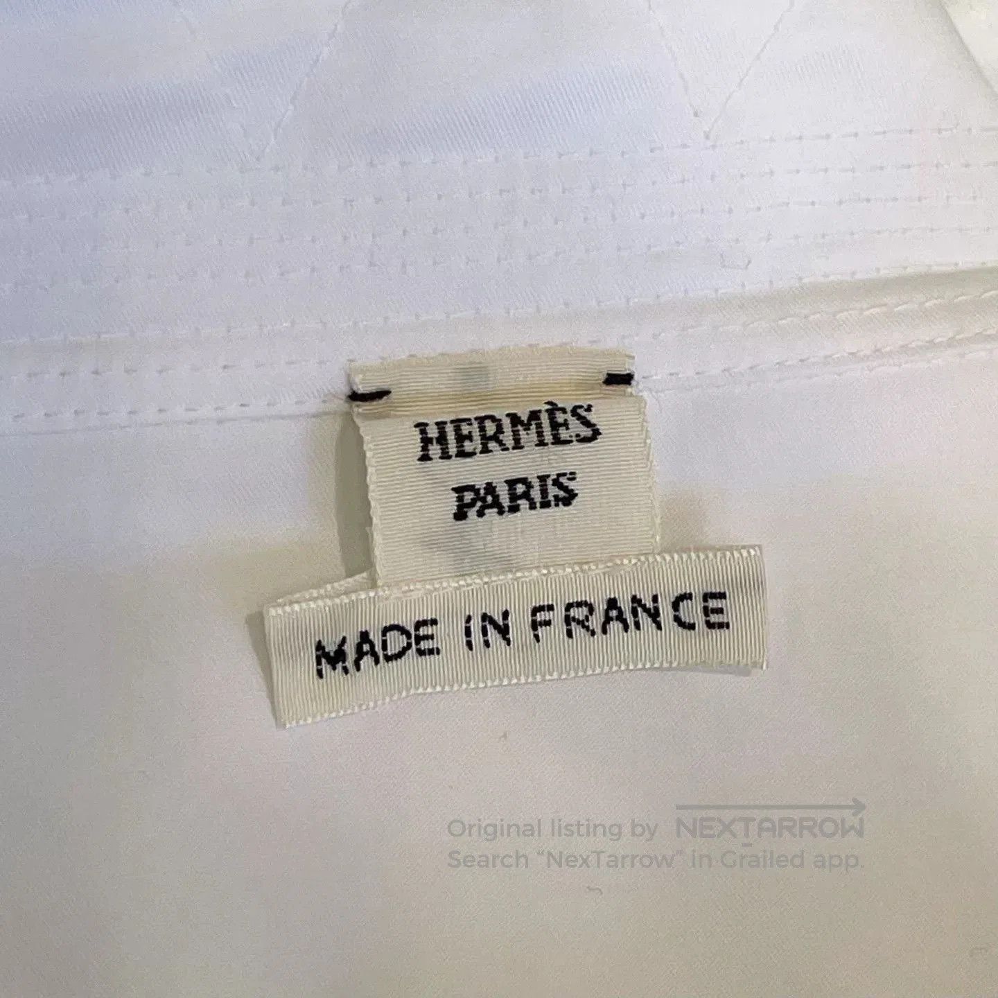 Hermes Hermes White Stand Collar Shirt. Size US S / EU 44-46 / 1 - 6 Thumbnail