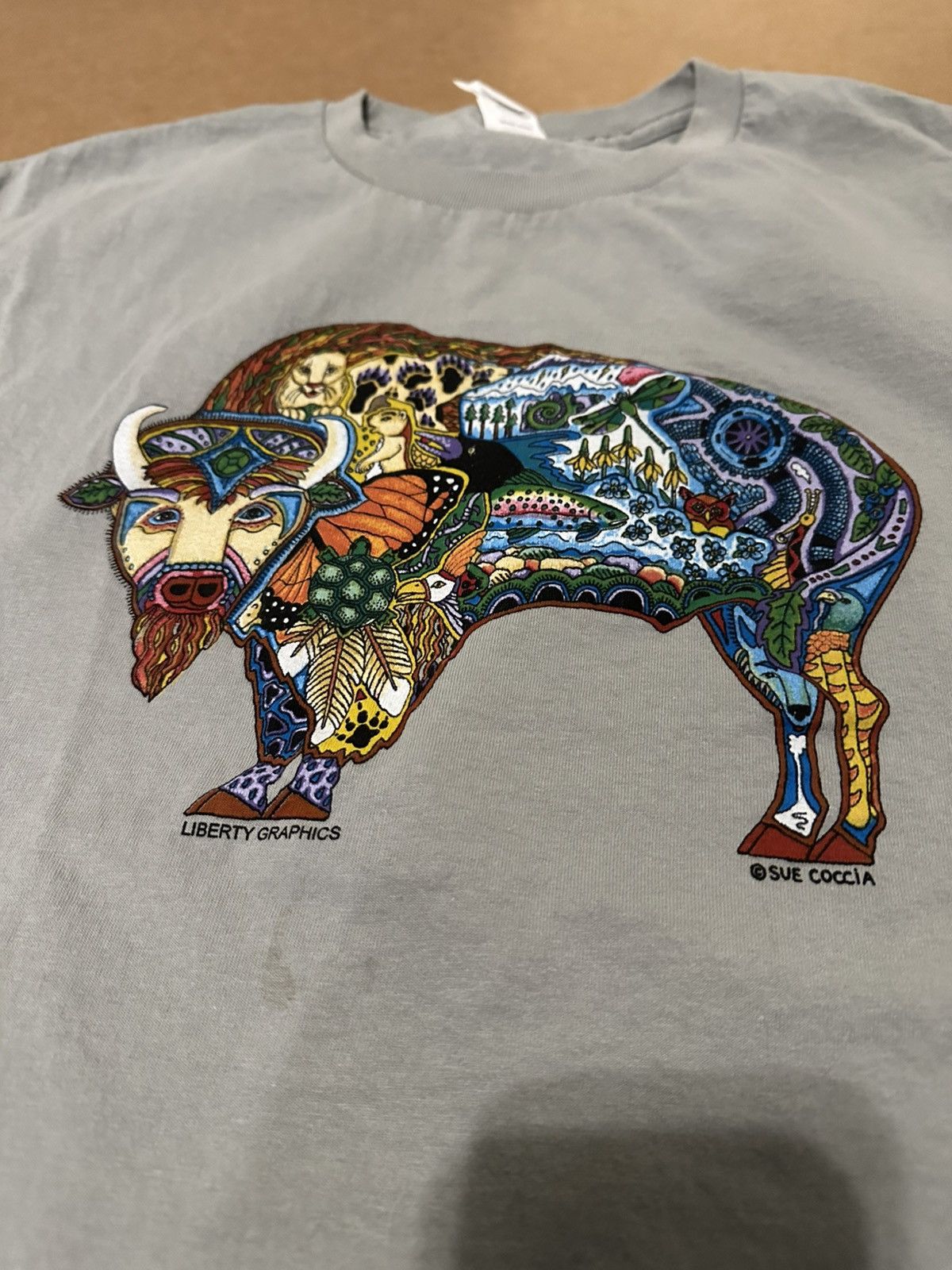 Vintage Liberty graphics Silver Gate Montana shirt Size US L / EU 52-54 / 3 - 2 Thumbnail