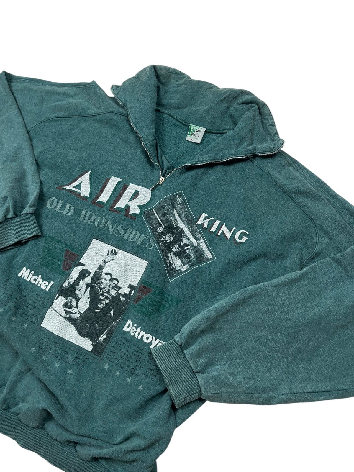 Wrangler Vintage 80s Wrangler Michel Detroyat Air King 1/3 Sweatshirt Size US L / EU 52-54 / 3 - 9 Thumbnail