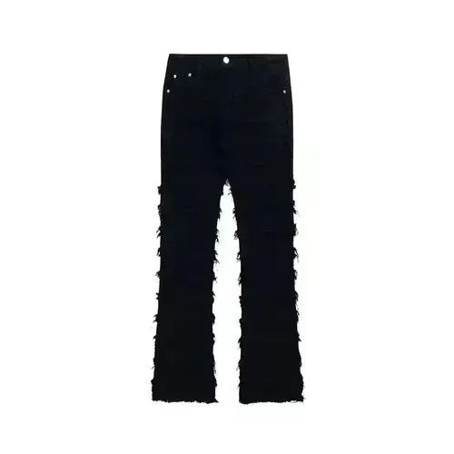 VIBE grunge damaged ripped flared jeans Size US 30 / EU 46 - 8 Thumbnail