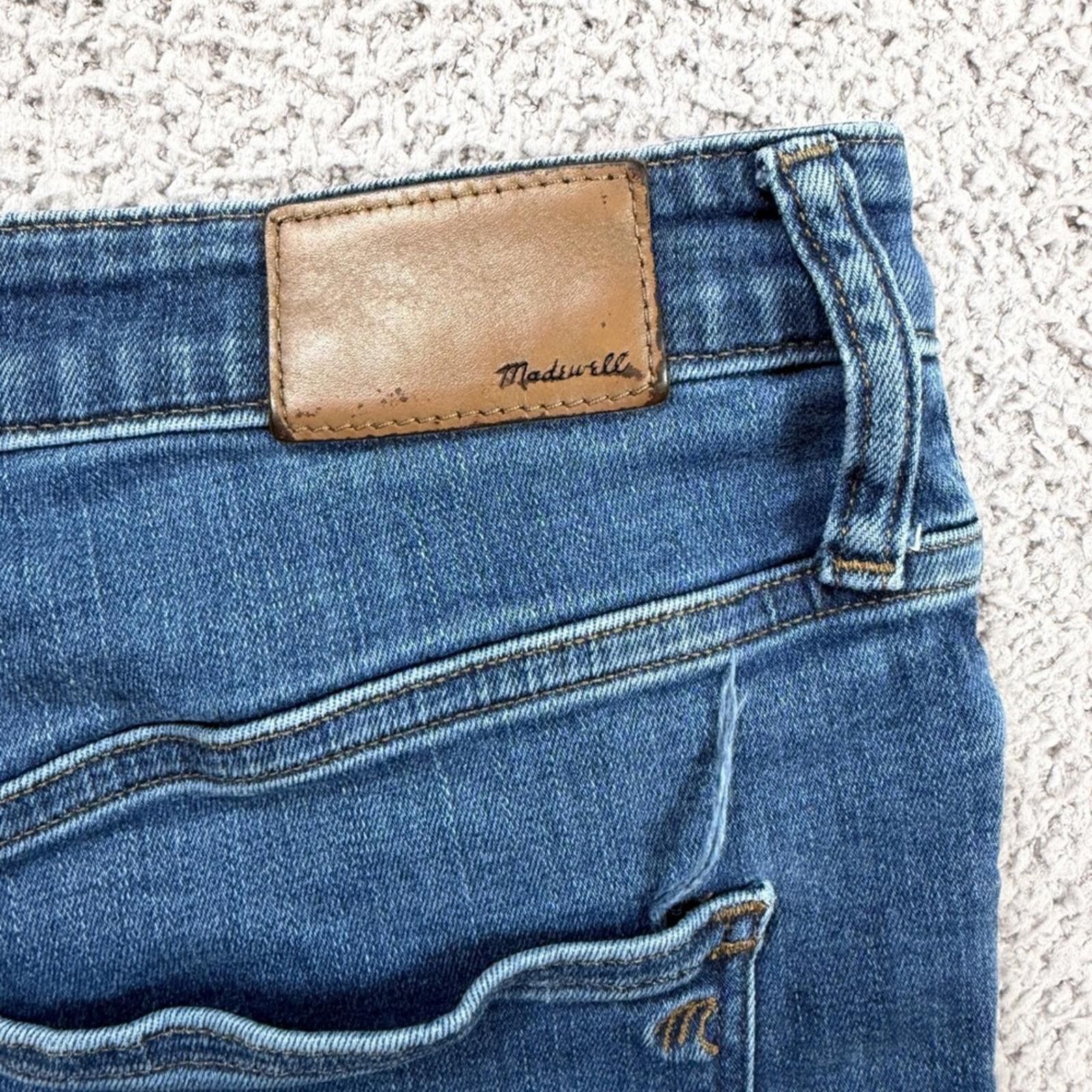 Madewell Madewell Jeans Womens 32 Raw Hem Cropped Straight Leg Size 32" / US 10 / IT 46 - 6 Thumbnail