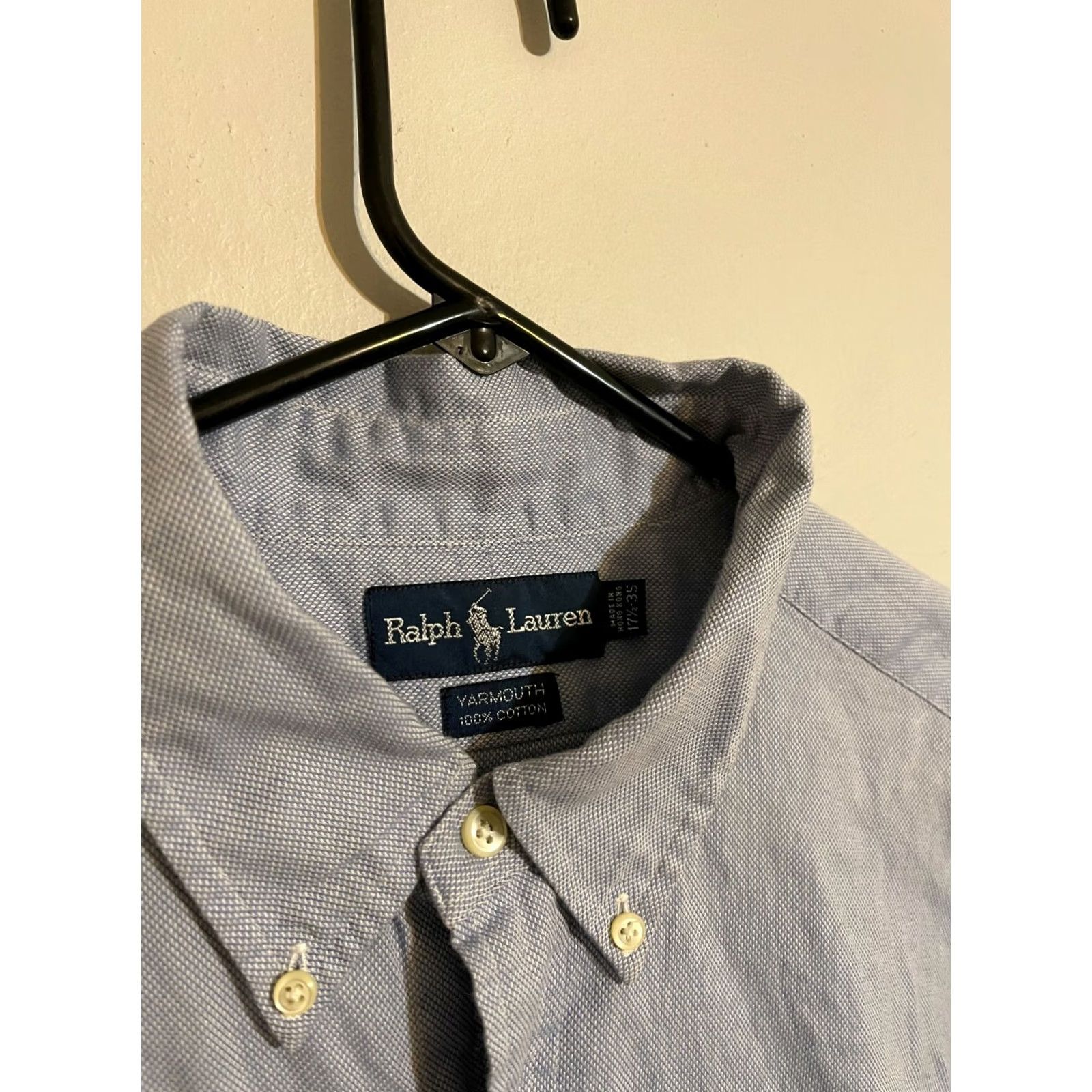 Polo Ralph Lauren Polo Ralph Lauren Yarmouth Blue L/S Button Up Dress Shirt Men's 17.5 35 Size 48R - 3 Thumbnail