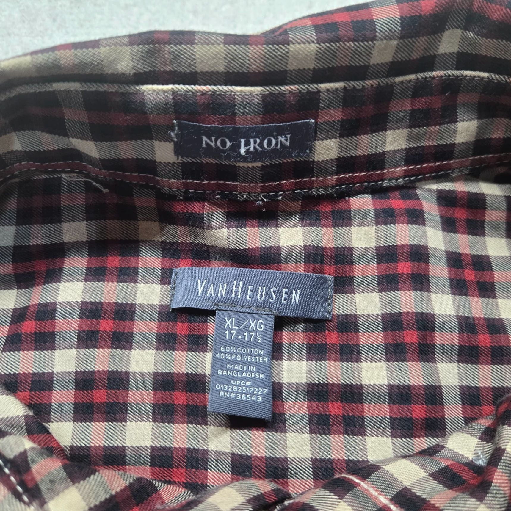 Van Heusen Van Heusen Shirt Men XL Multicolor Plaid Long Sleeve Button-Up Casual Workwear Mens Size US XL / EU 56 / 4 - 3 Thumbnail