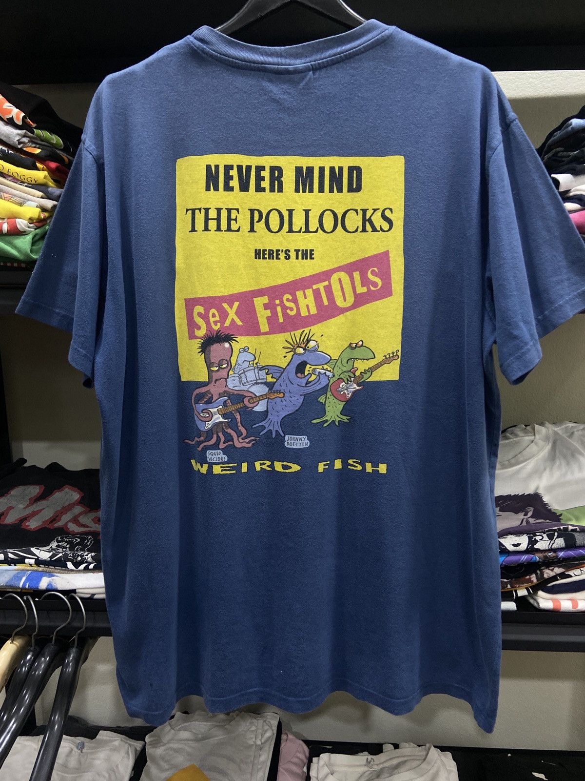 Band Tees × Vintage Vintage 00s SEX FISHTOLS NEVER MIND THE POLLOCKS TOUR TSHIRT Size US XL / EU 56 / 4 - 1 Thumbnail