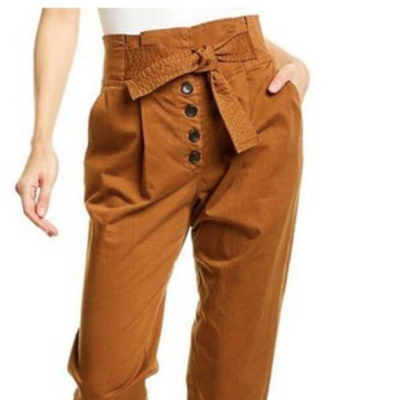 A.L.C. Light brown High Rise Pants Size 34" / US 12 / IT 48 - 1 Thumbnail