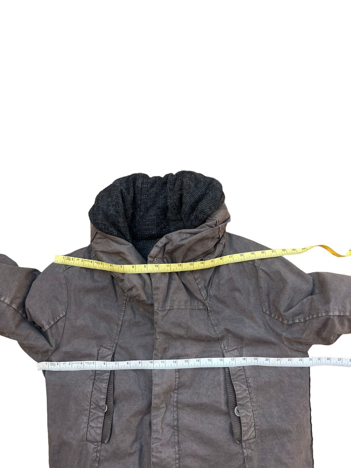Transit Uomo Vintage Transit Uomo V310 Linen Hoodie Coat Parka Jacket Size US M / EU 48-50 / 2 - 16 Thumbnail