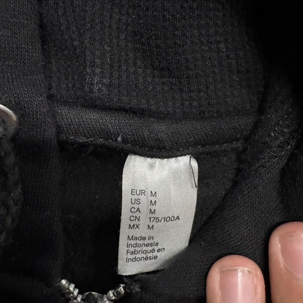Vintage Crazy Vintage Y2K/2000s Blank Black Skater Zipup Hoodie! Size US M / EU 48-50 / 2 - 3 Thumbnail
