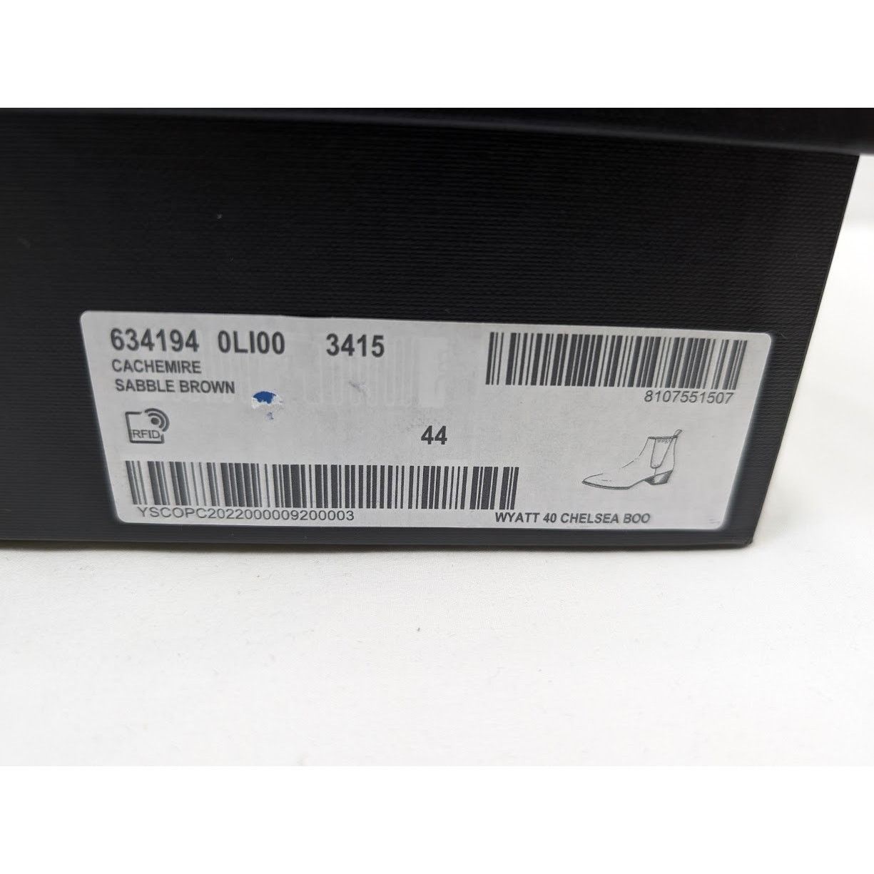 Saint Laurent Paris o1rshd1 Wyatt 40 Chelsea Cachemire Boots in Sabble Brown Size US 11 / EU 44 - 24 Thumbnail