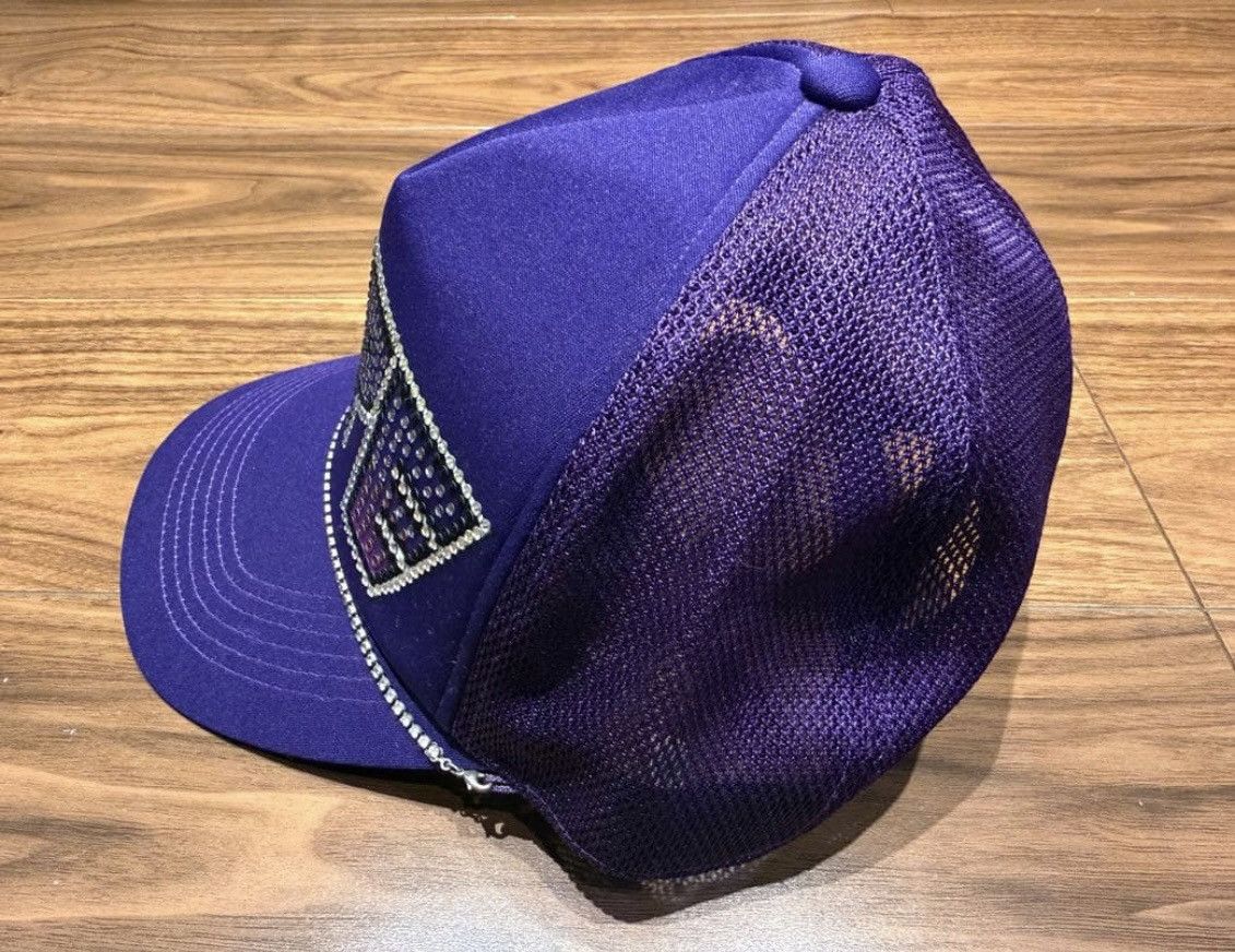 Bape RARE OG 2006 A BATHING APE X KISS SWAROVSKI PURPLE TRUCKER Size ONE SIZE - 4 Thumbnail