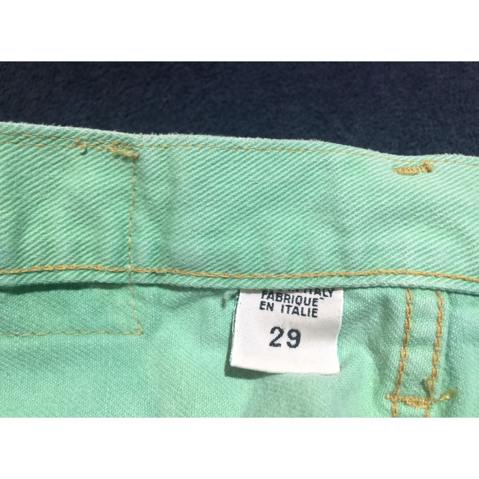 Replay VINTAGE Replay Jeans Women's Green 27x30 Regular Mid-Rise Straight Leg Size 27" / US 4 / IT 40 - 4 Thumbnail